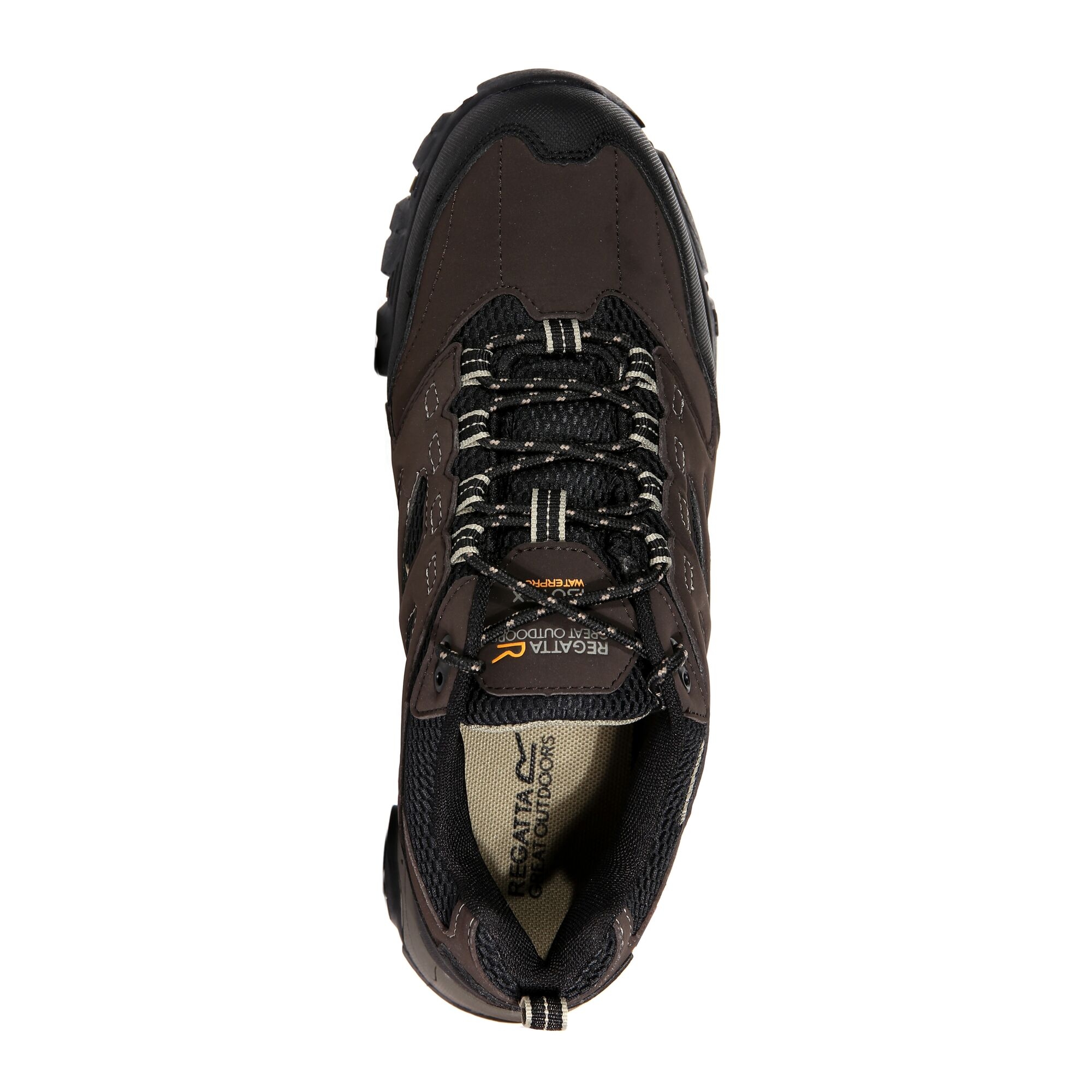 Men's Holcombe Waterproof Low Walking Shoes | Peat Gold Fawn
