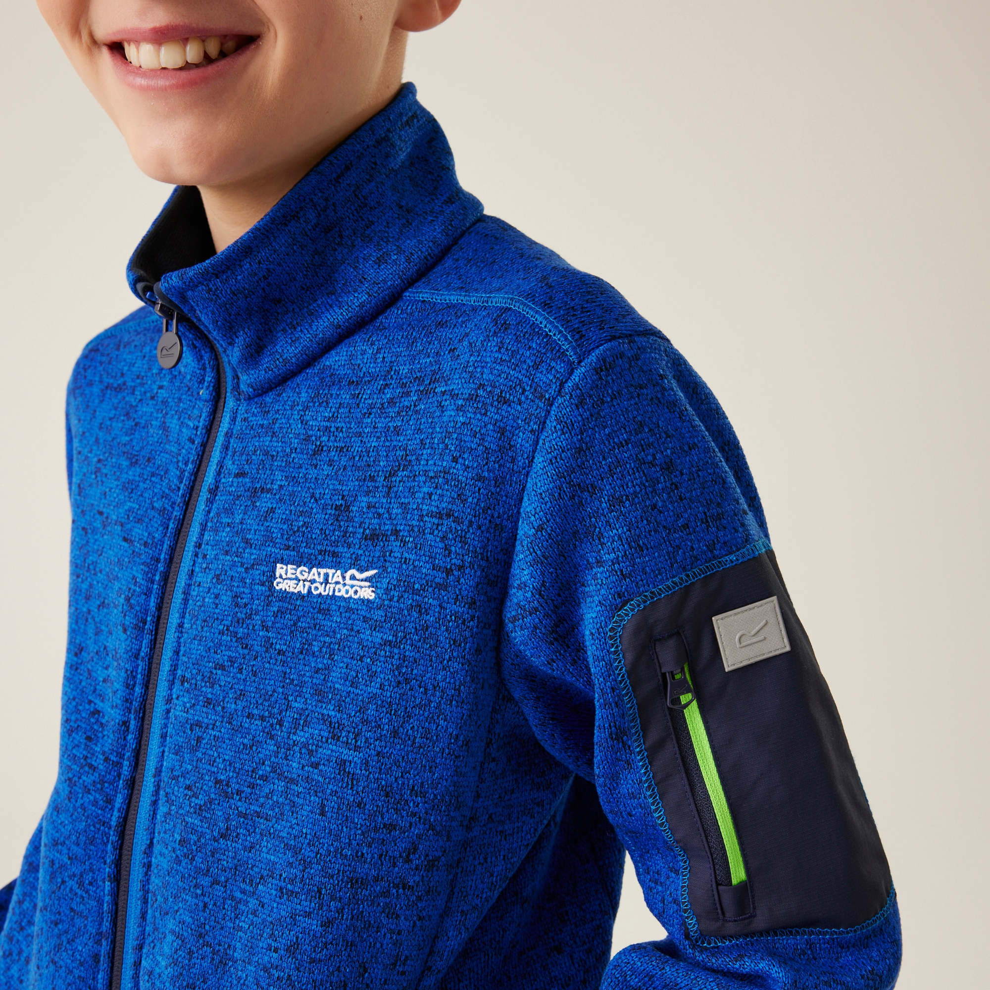 Kids' Newhill Full Zip Fleece | Olympian Blue Navy