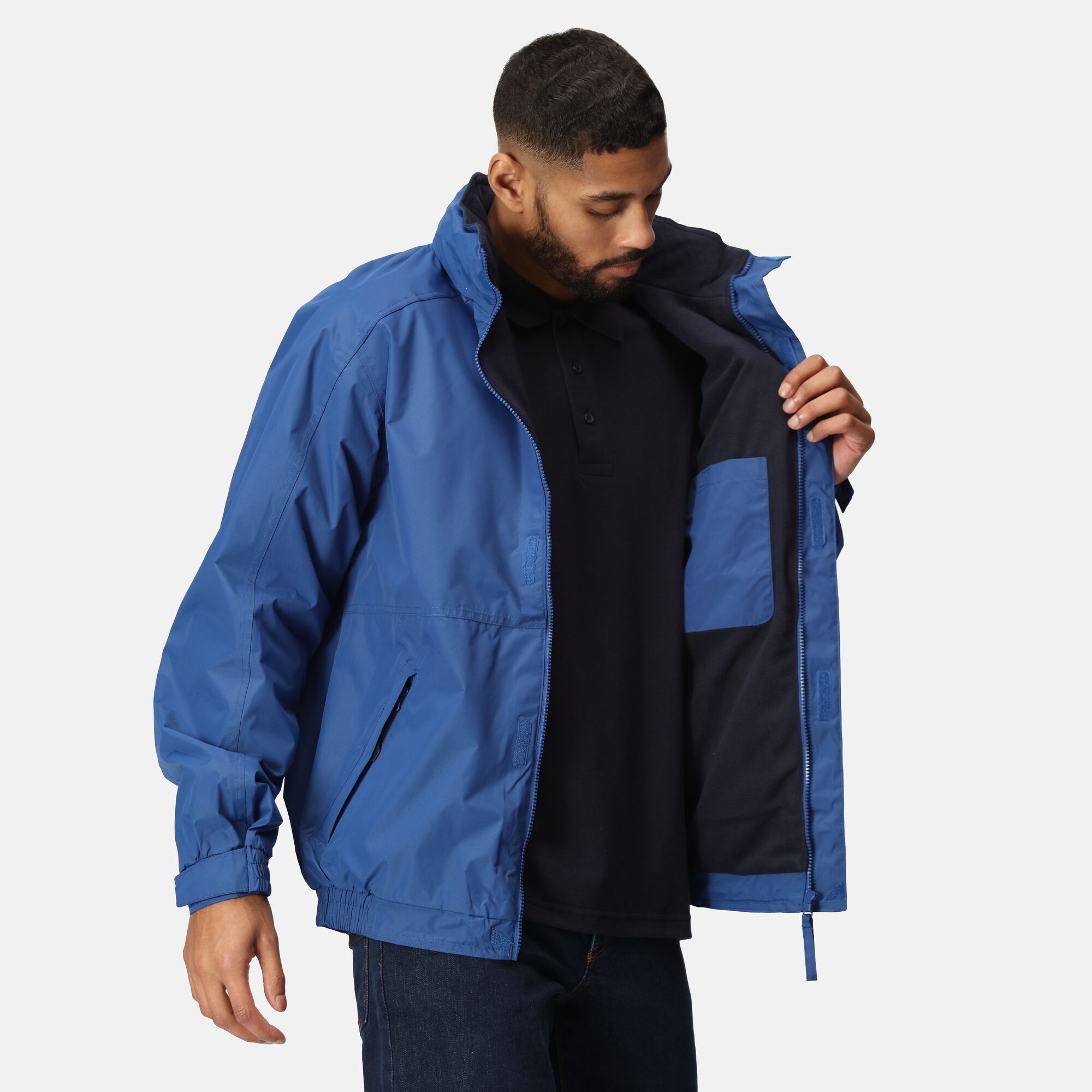 Men's Dover Fleece Lined Waterproof Insulated Bomber Jacket | Royal Blue Navy