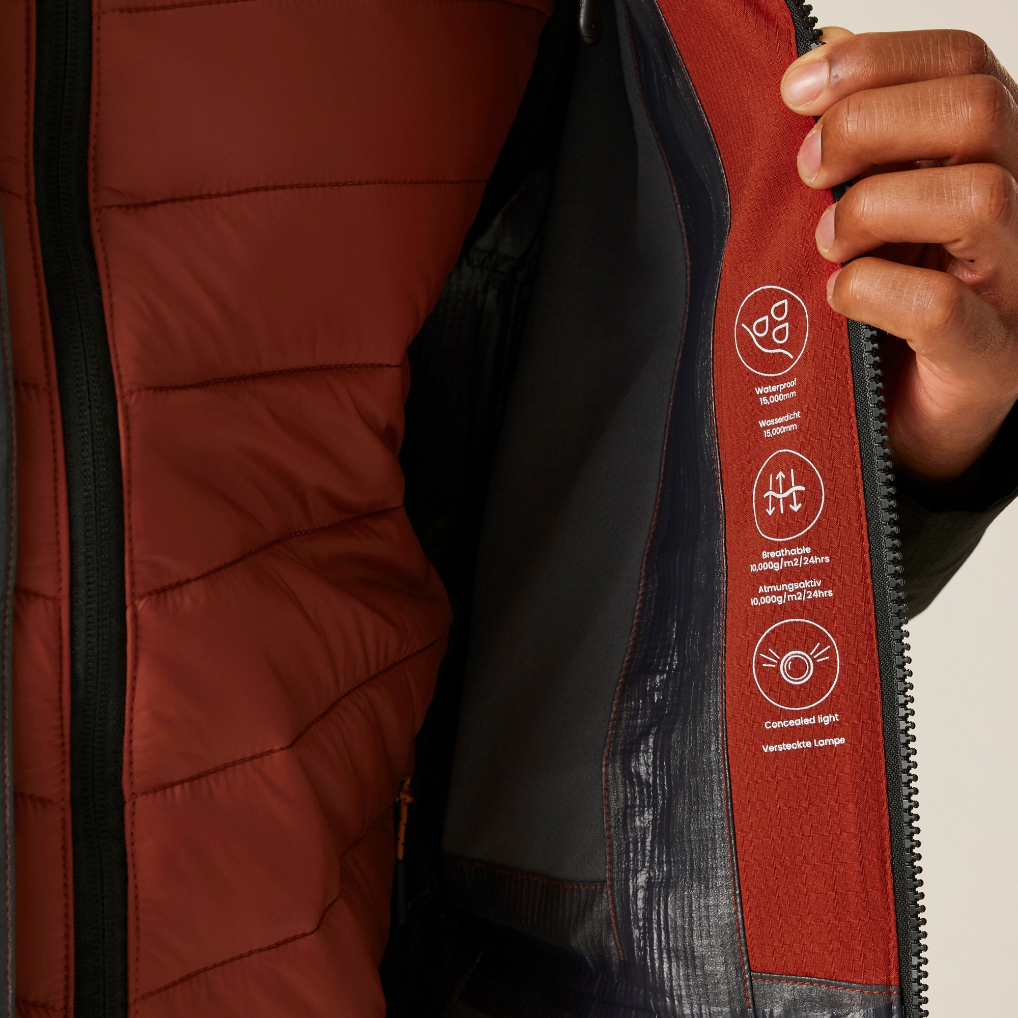 Men's Sacramento X 3-in-1 Jacket | Red Ochre Black