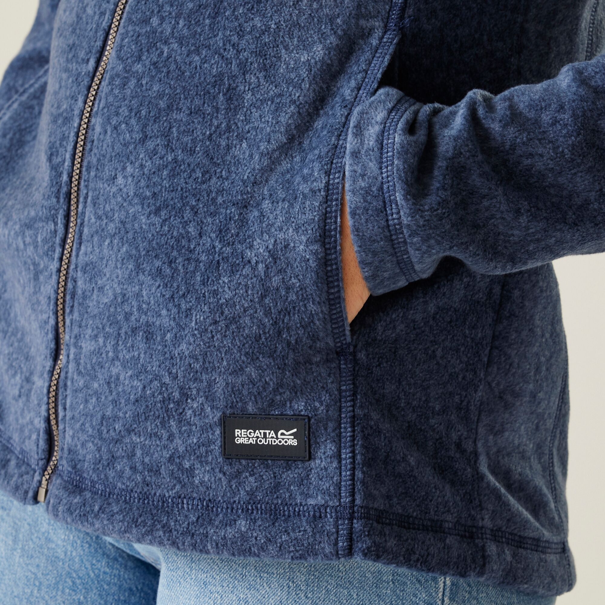 Women's Mayse Full Zip Fleece | Navy Marl
