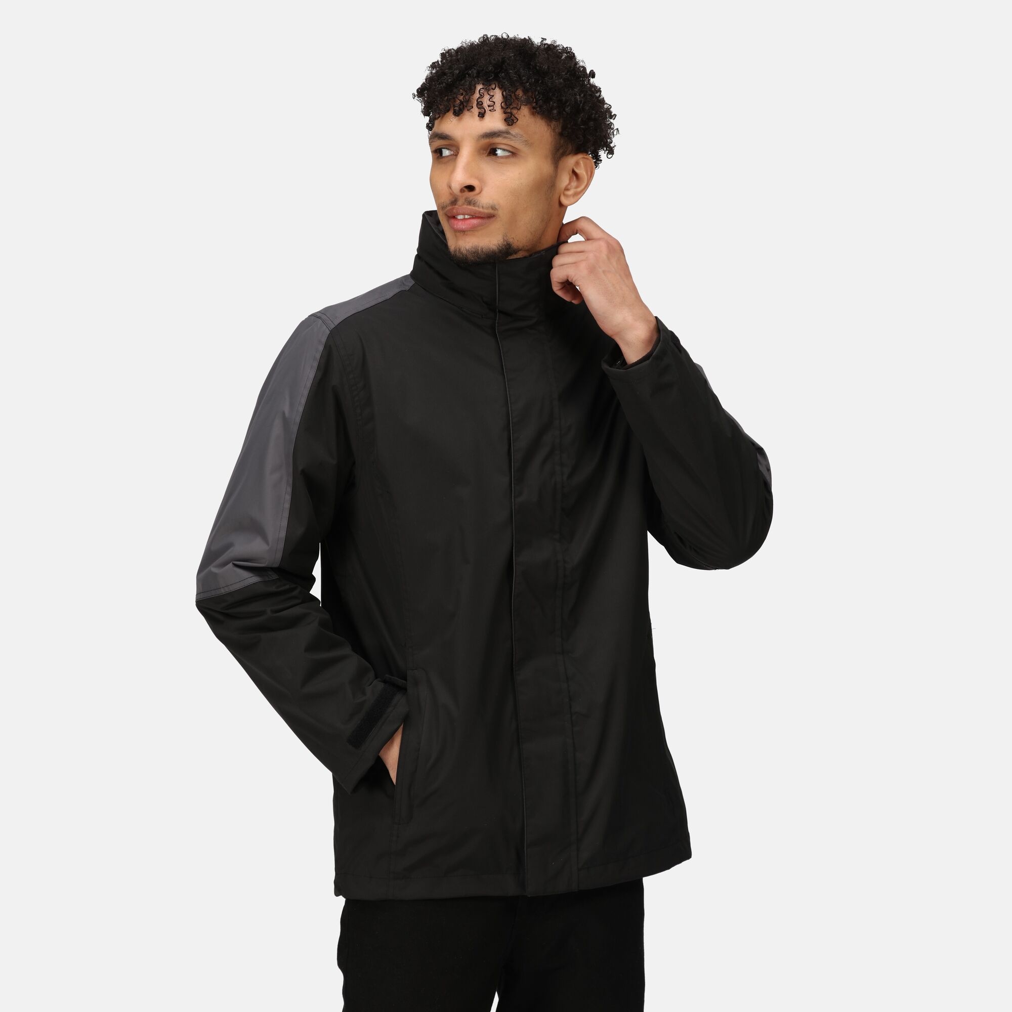 Men's Defender III Waterproof 3 In 1 Jacket | Black Seal Grey