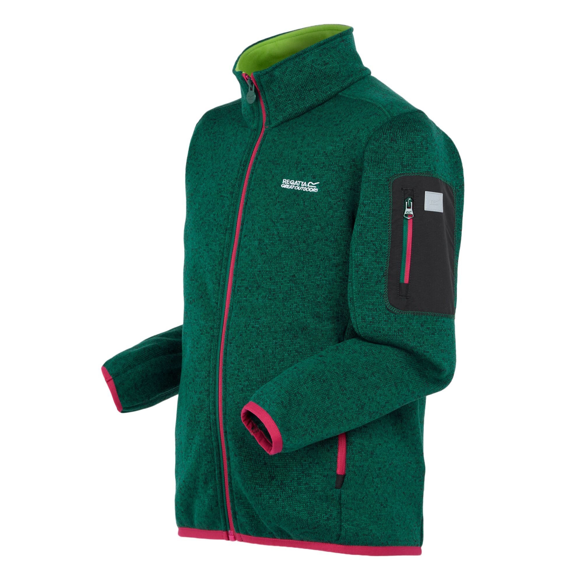 Kids' Newhill Full Zip Fleece | Rain Forest Dusty Green