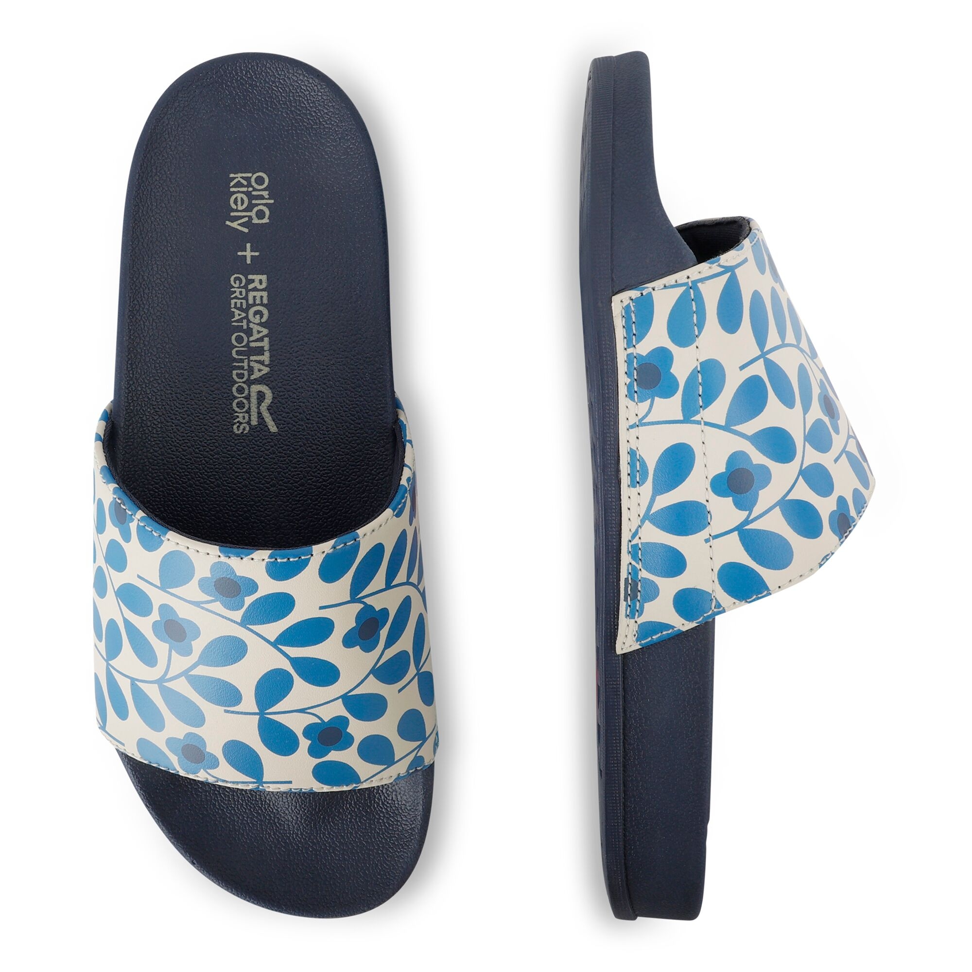 Orla Kiely Slide | Jasmine Flower Blue