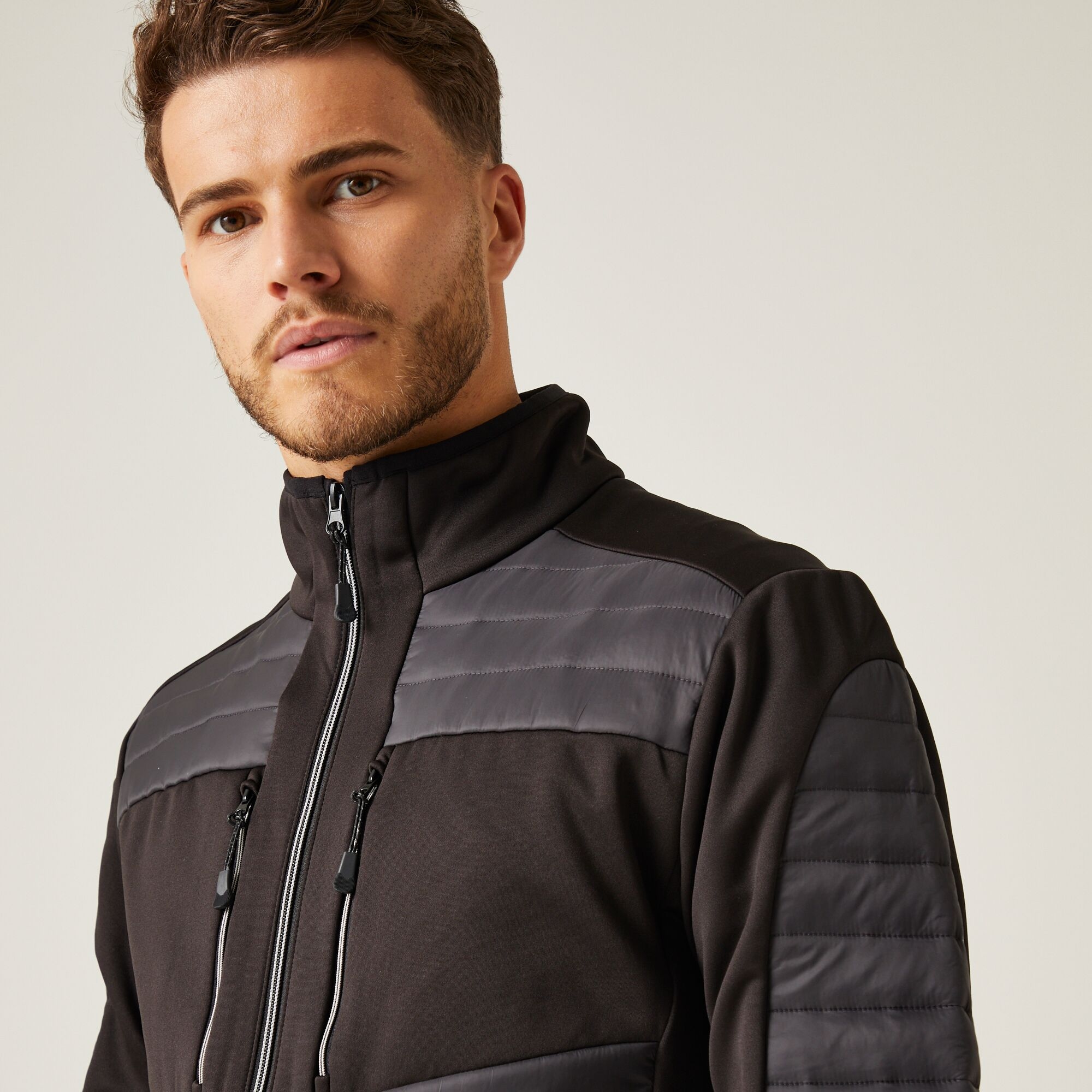 Men's E-Volve Thermal Hybrid Jacket | Ash Black