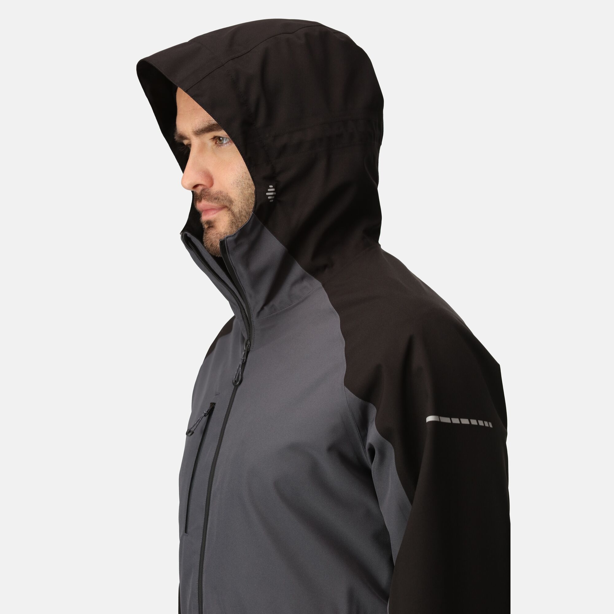 Men's X-Pro Beacon Waterproof Jacket | Seal Grey Black