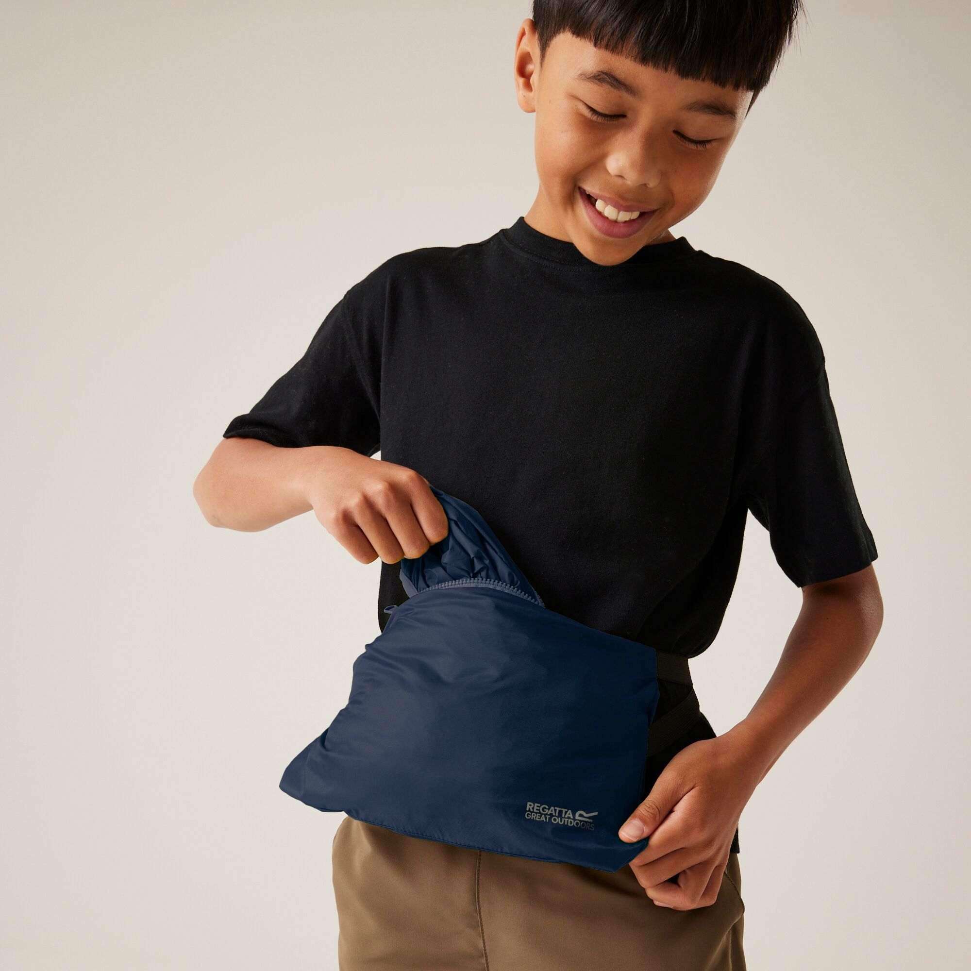 Kids' Lever II Waterproof Packaway Jacket | Navy