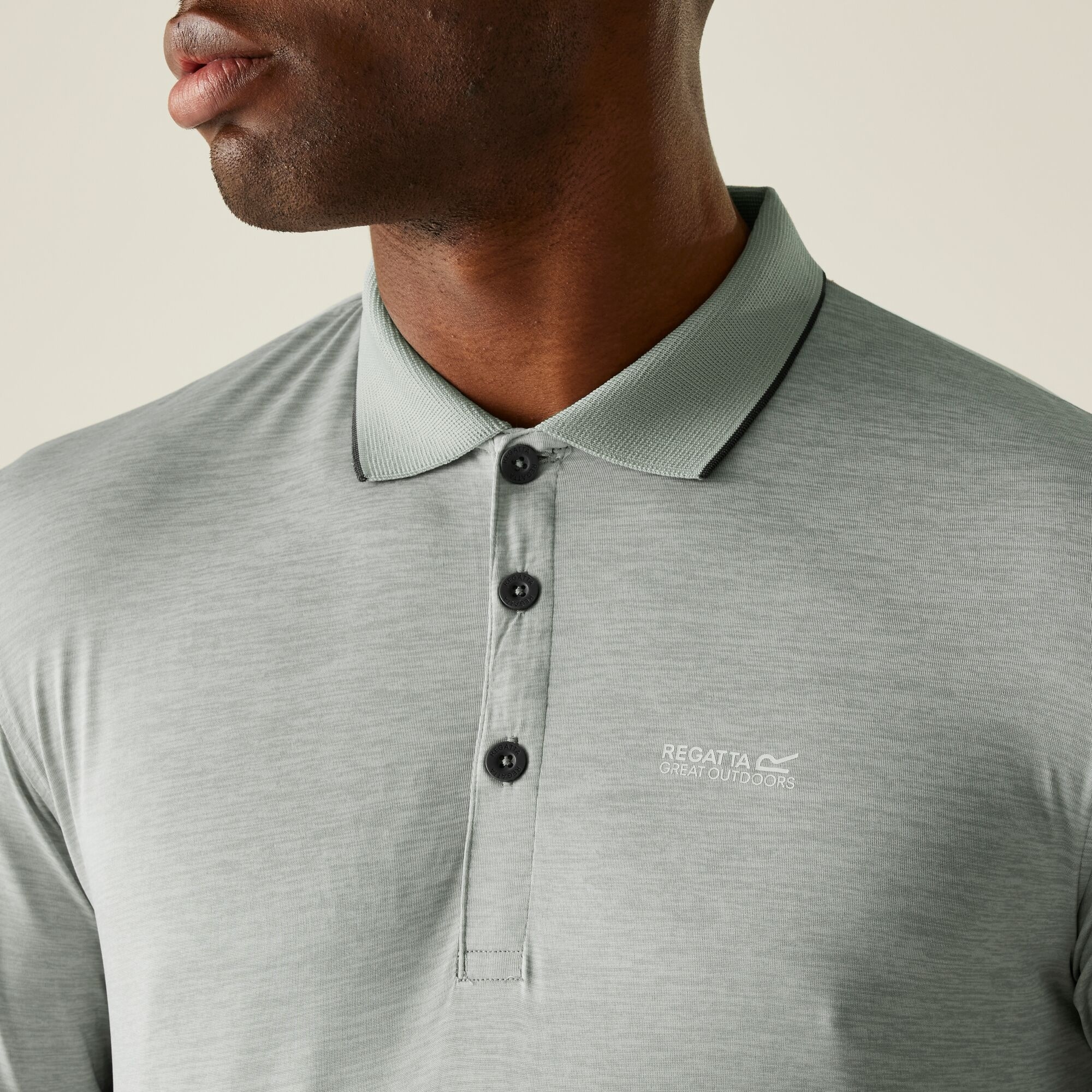 Men's Remex II Jersey Polo Shirt | Silver Grey