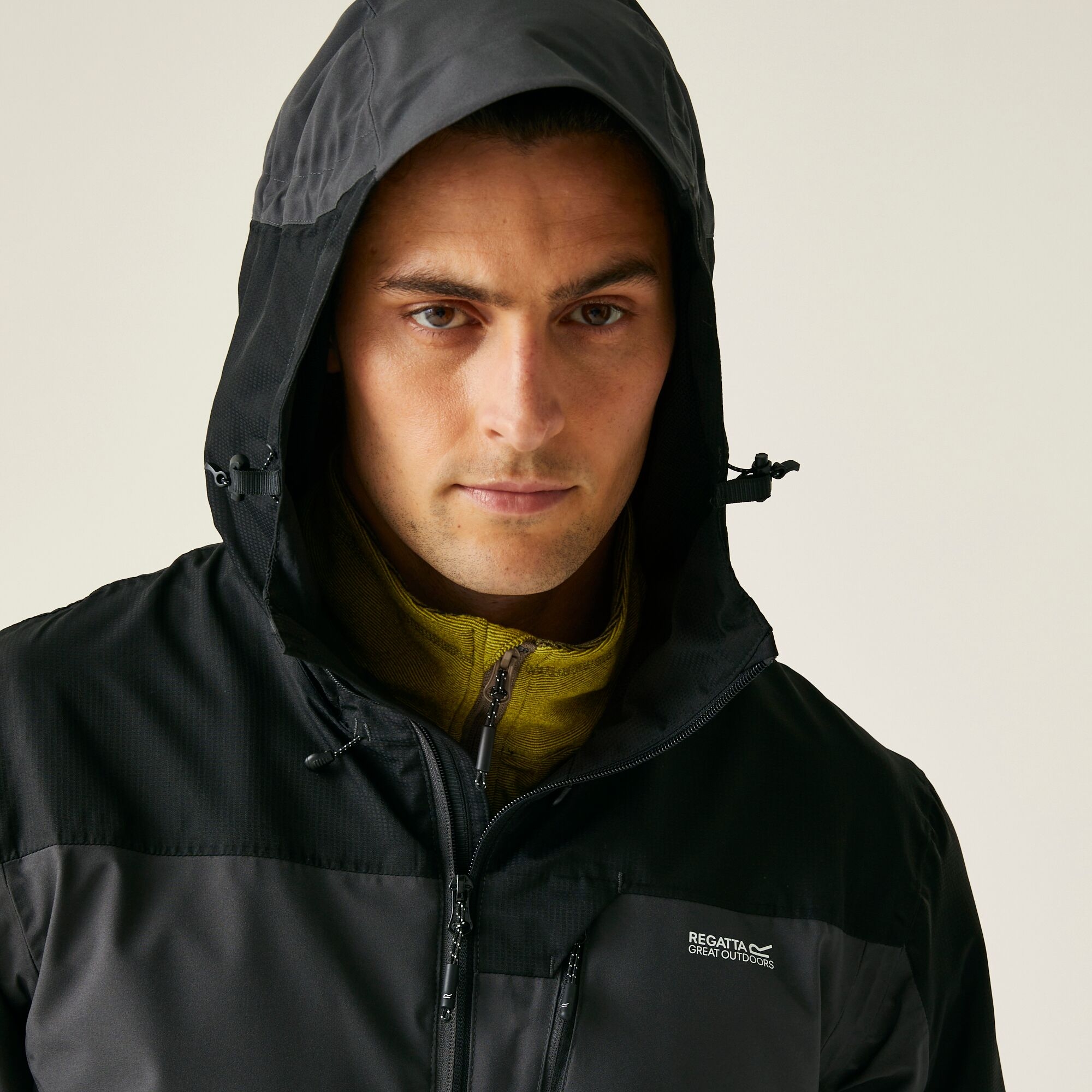 Men's Highton IV Stretch Waterproof Jacket | Ash Black