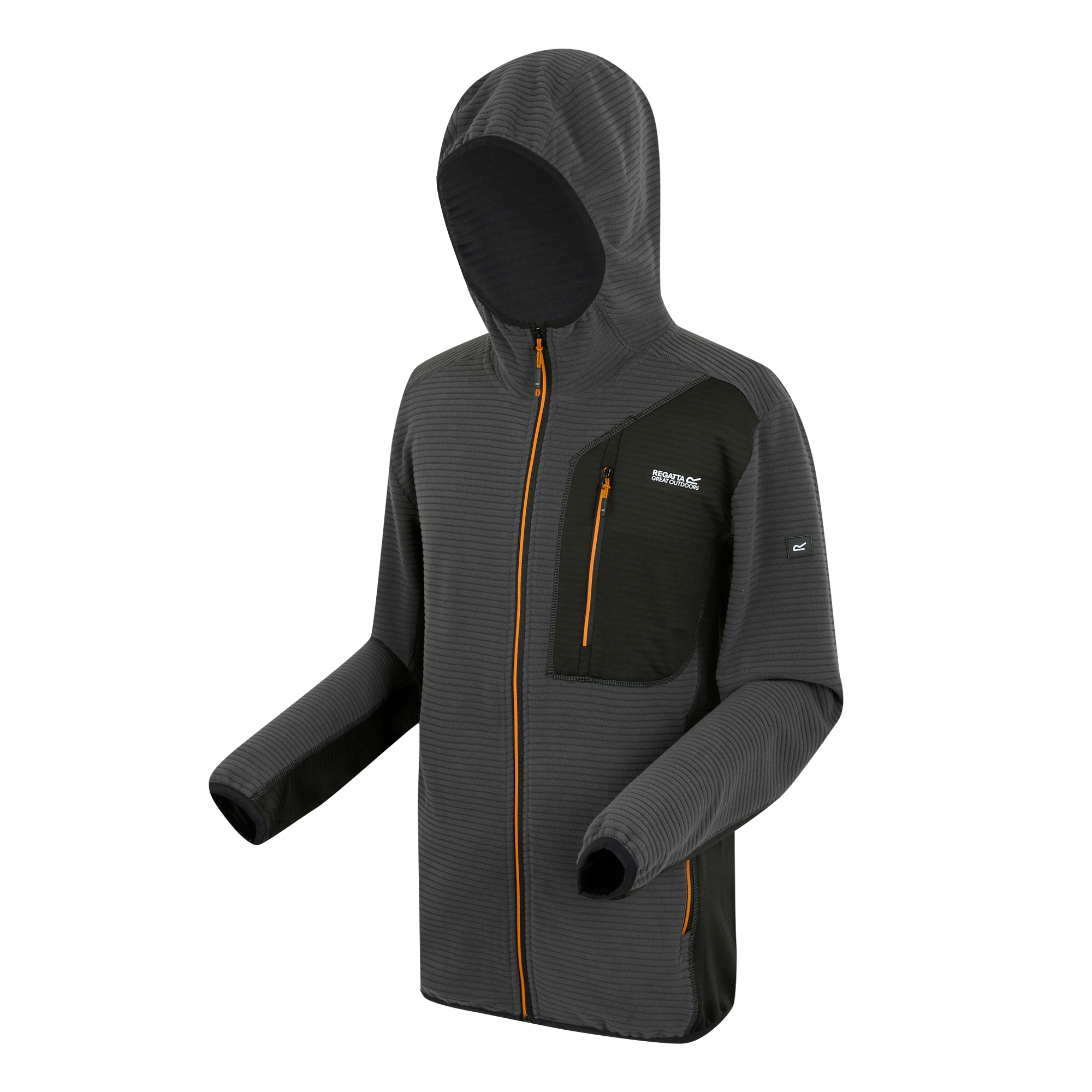Men's Lakewright Full Zip Fleece | Ash Black