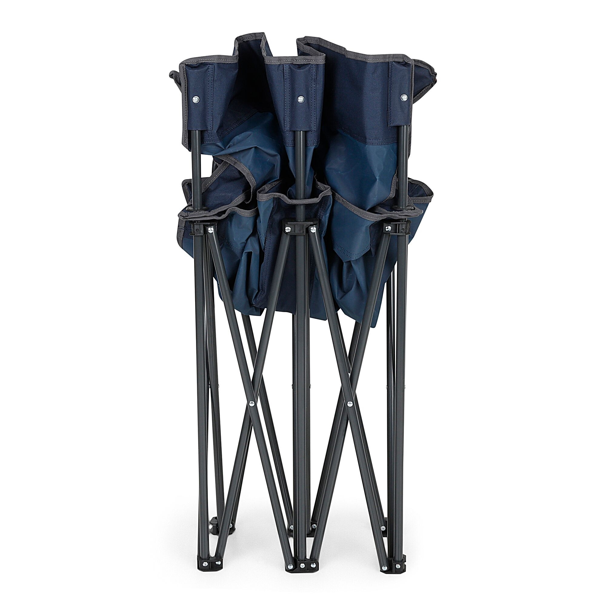 Isla Double Camping Chair with Storage Bag | Navy Seal Grey