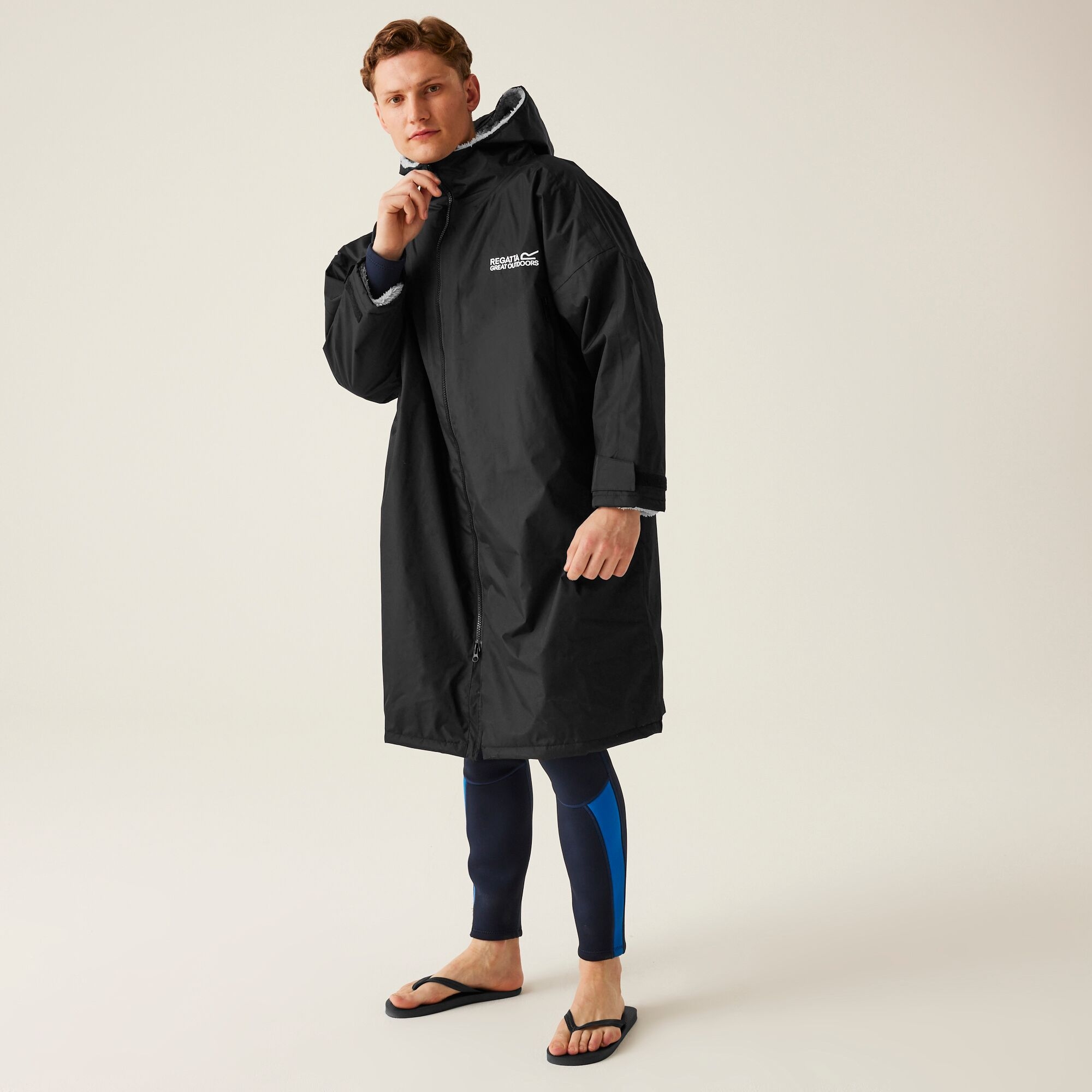 Adult's Waterproof Changing Robe | Black