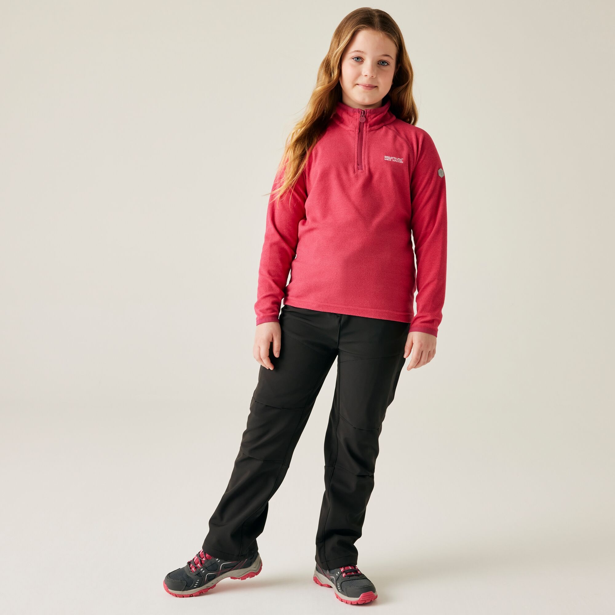 Kids' Highton Stretch Zip Off Walking Trousers | Black