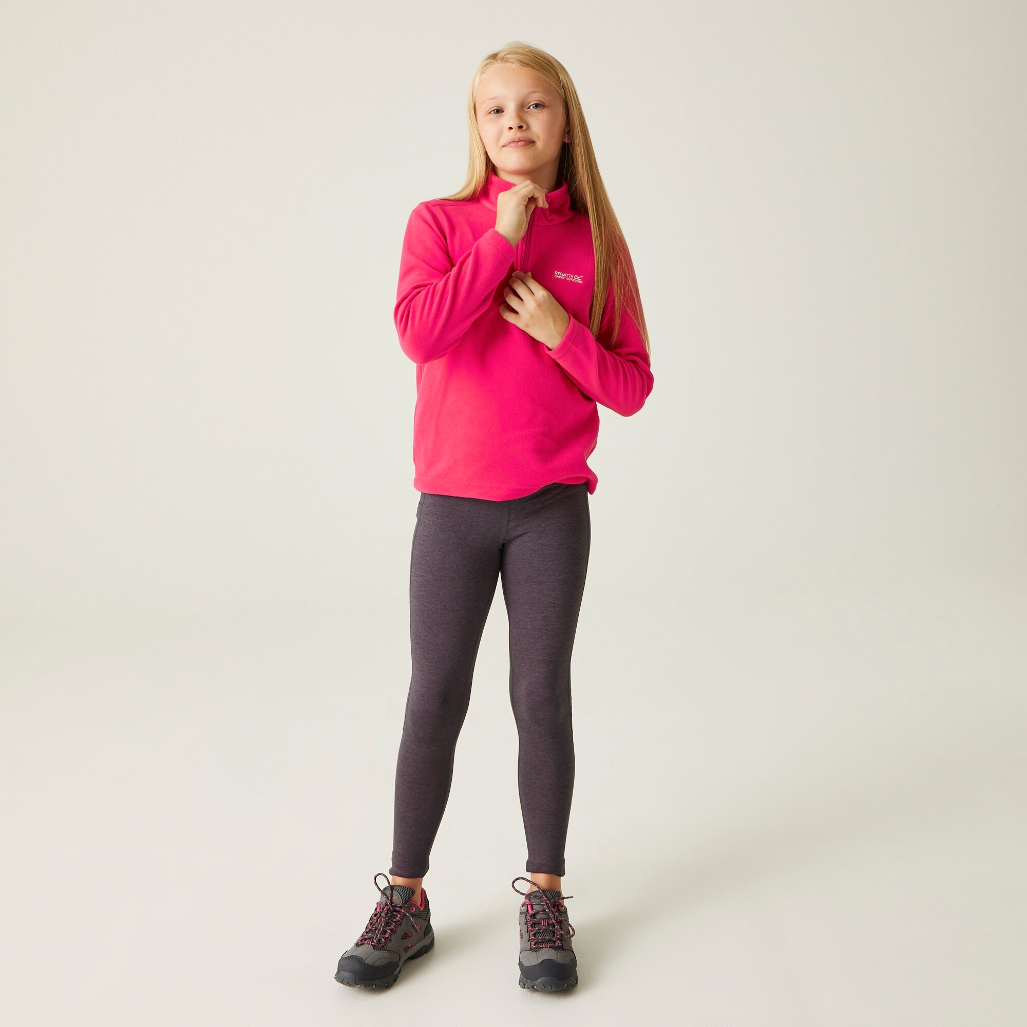 Kids' Hot Shot II Half Zip Fleece | Pink Potion