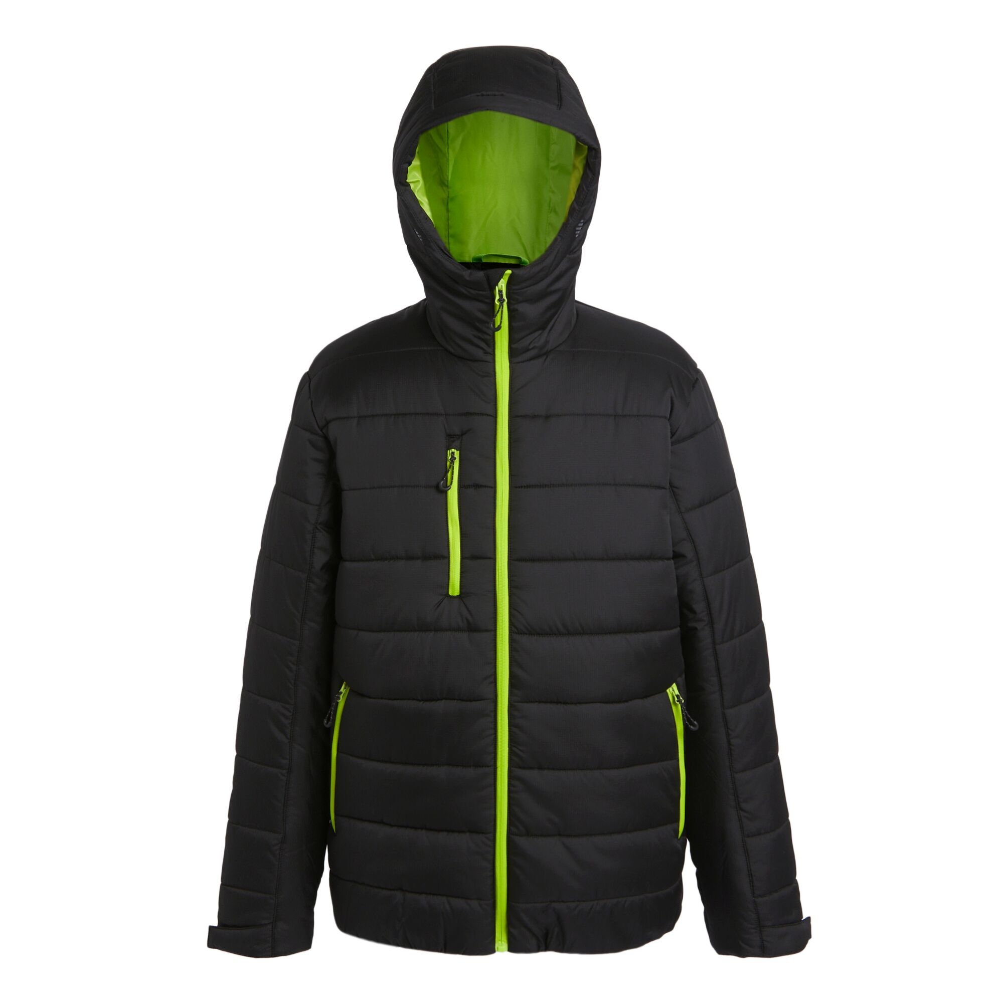 Men's Navigate Thermal Jacket | Black Lime Green