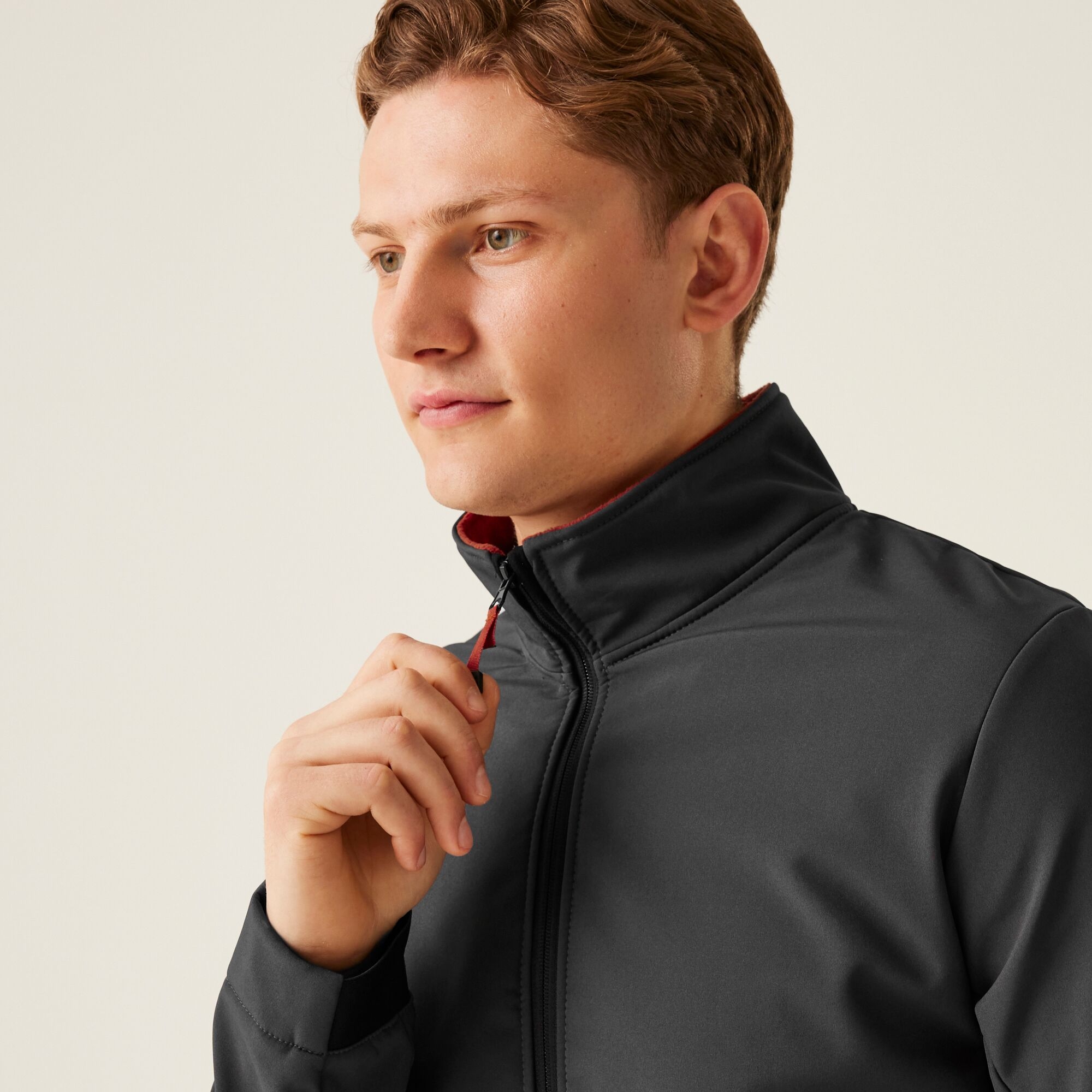 Men's Dendrick Softshell Jacket | Ash Red Ochre
