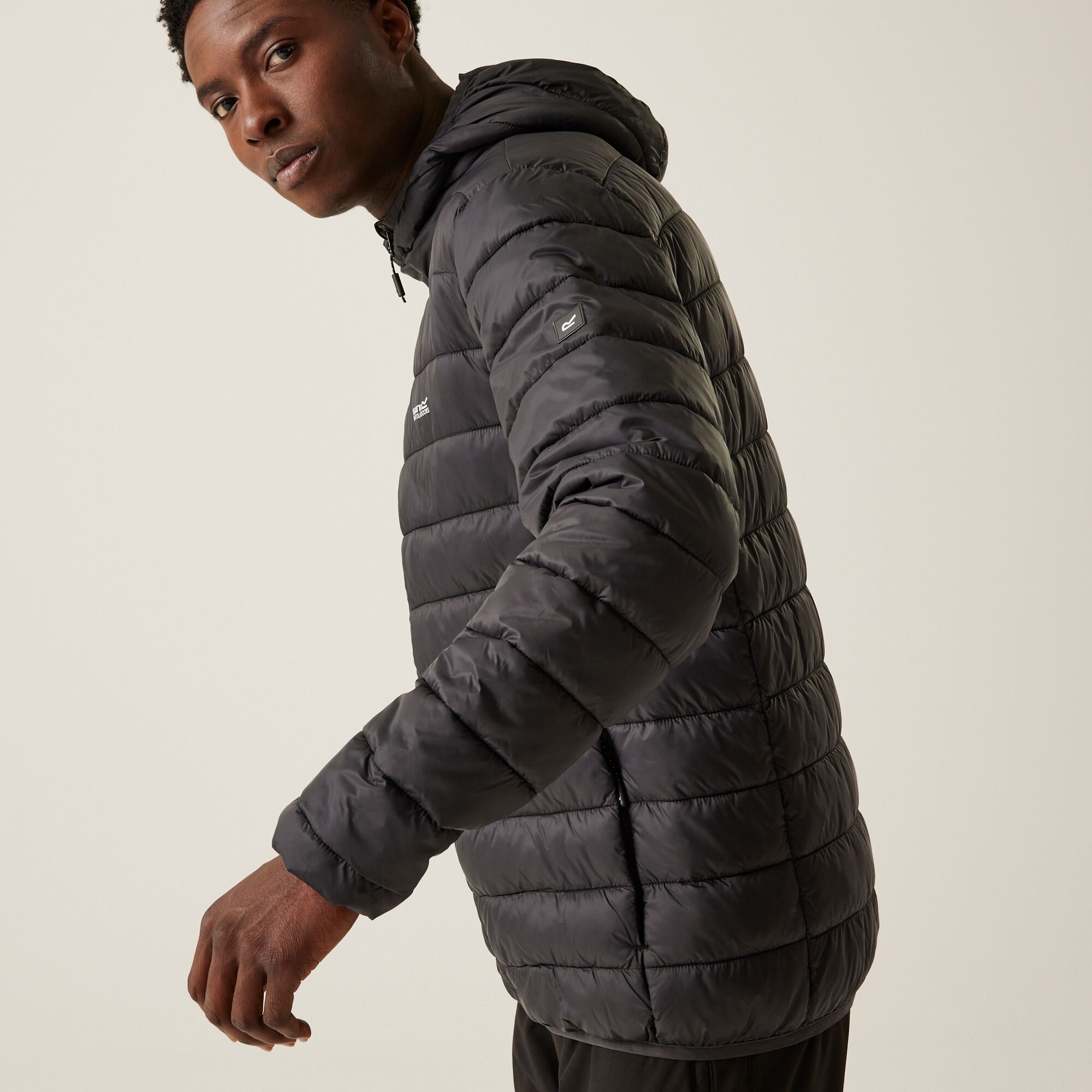 Men's Hooded Marizion Padded Jacket | Ash Red Ochre