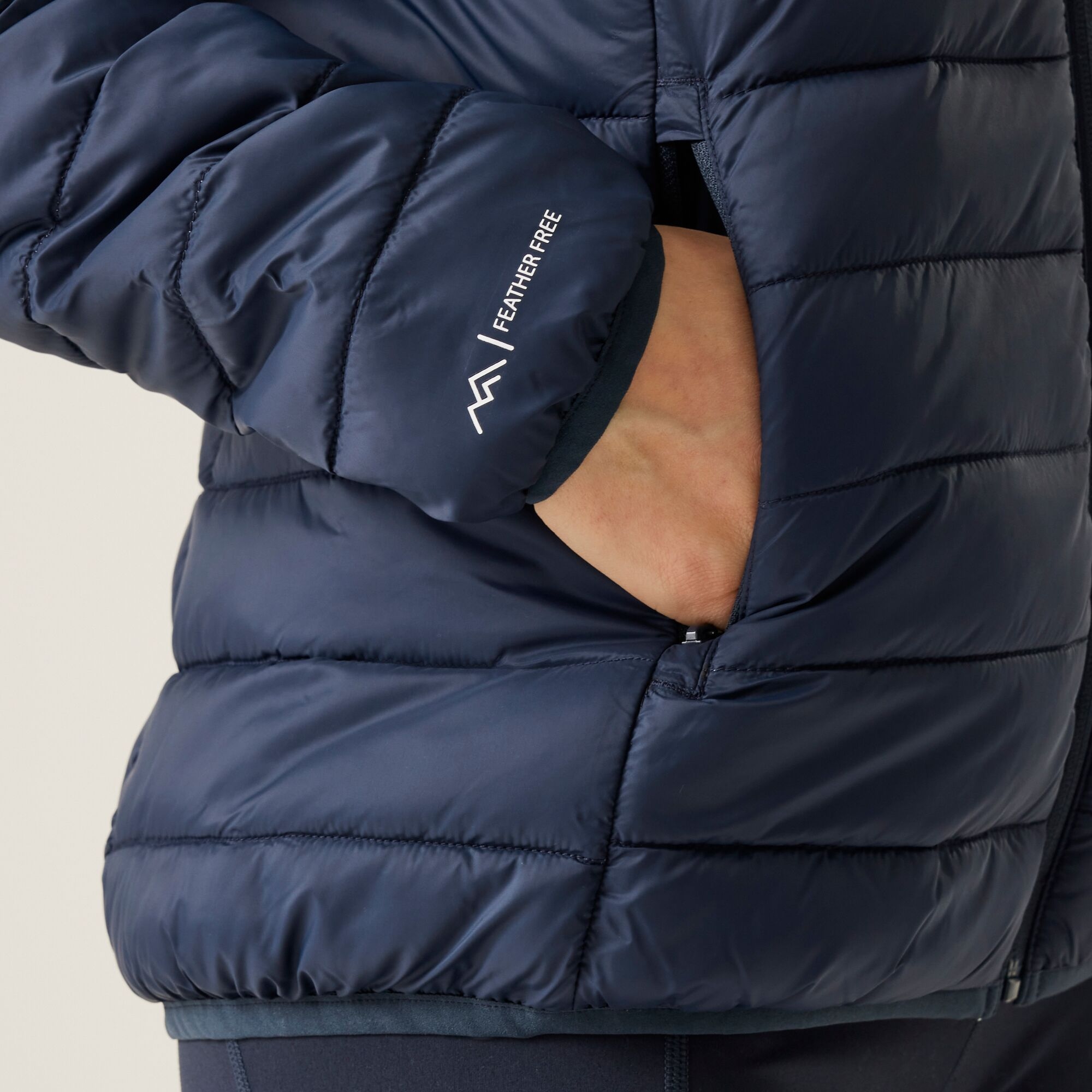 Women's Hooded Marizion Quilted Jacket | Navy Clear Sky