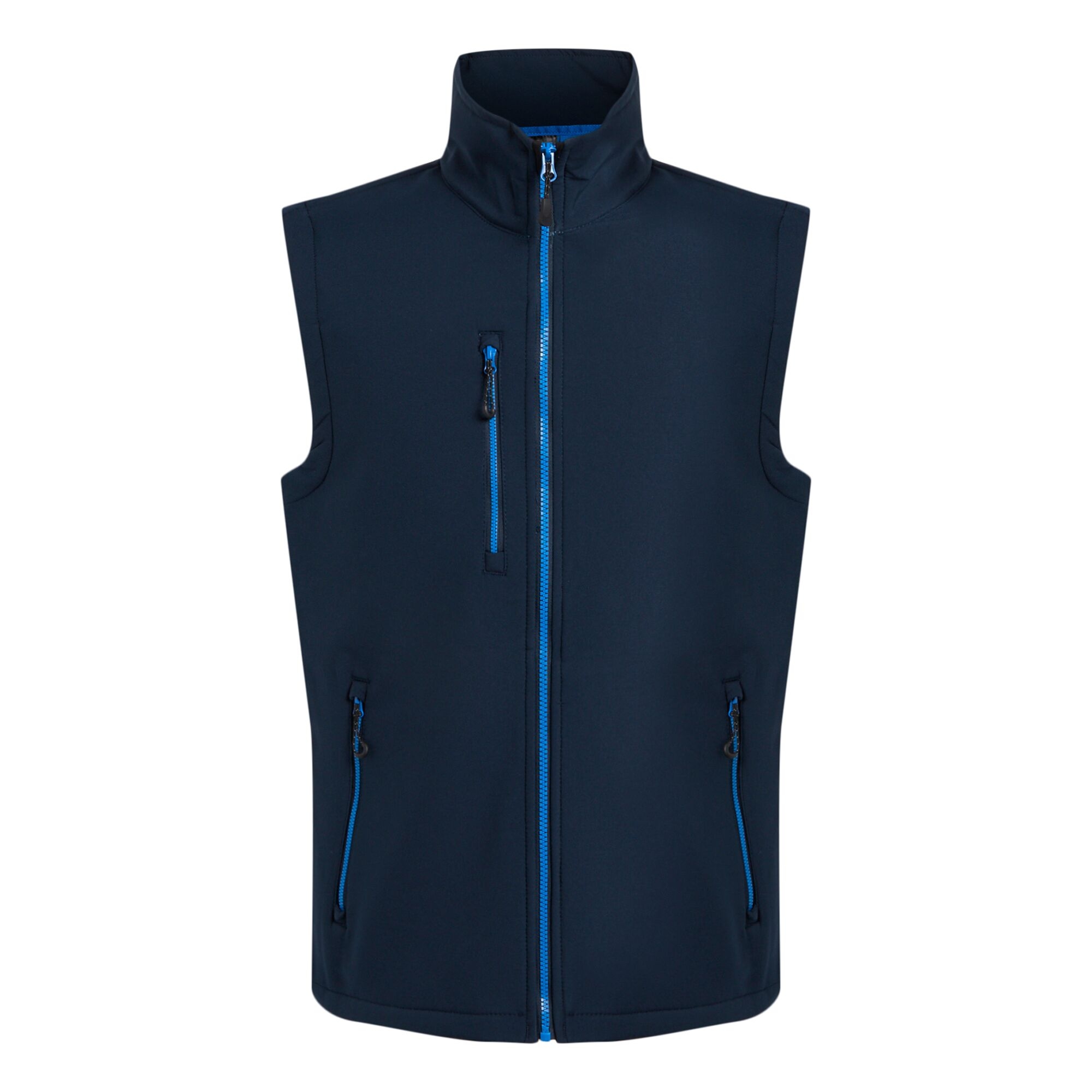 Men's Navigate 2 Layer Softshell Bodywarmer | Navy French Blue