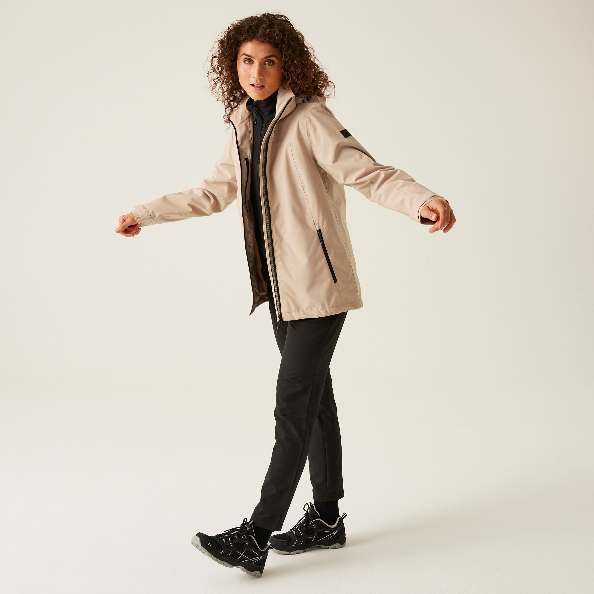 Women's Coriver 3-in-1 Jacket | Warm Taupe Black Inner