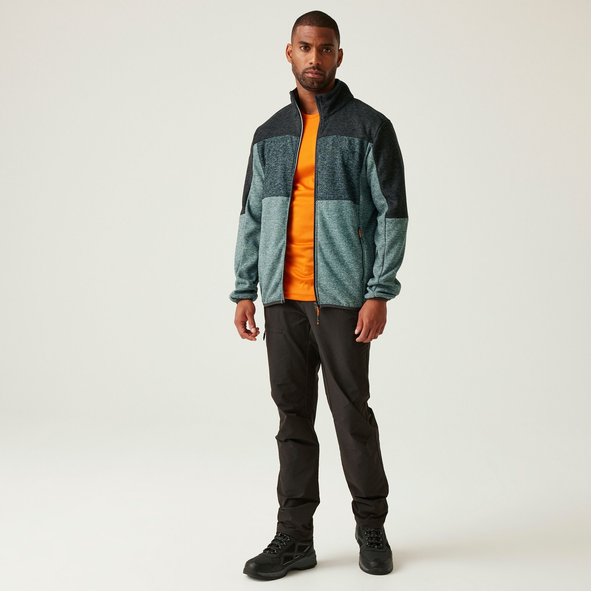 Men's Elram Full Zip Fleece | Glacier Stormy Weather Ash