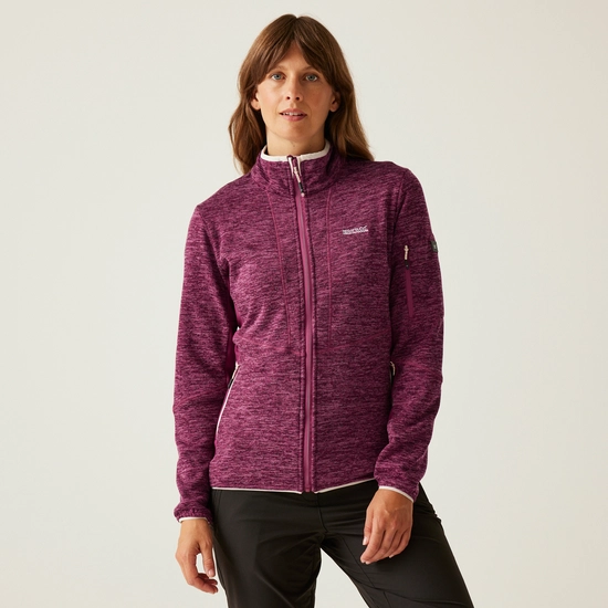 Women's Ralina Full Zip Fleece | Beaujolais Light Vanilla