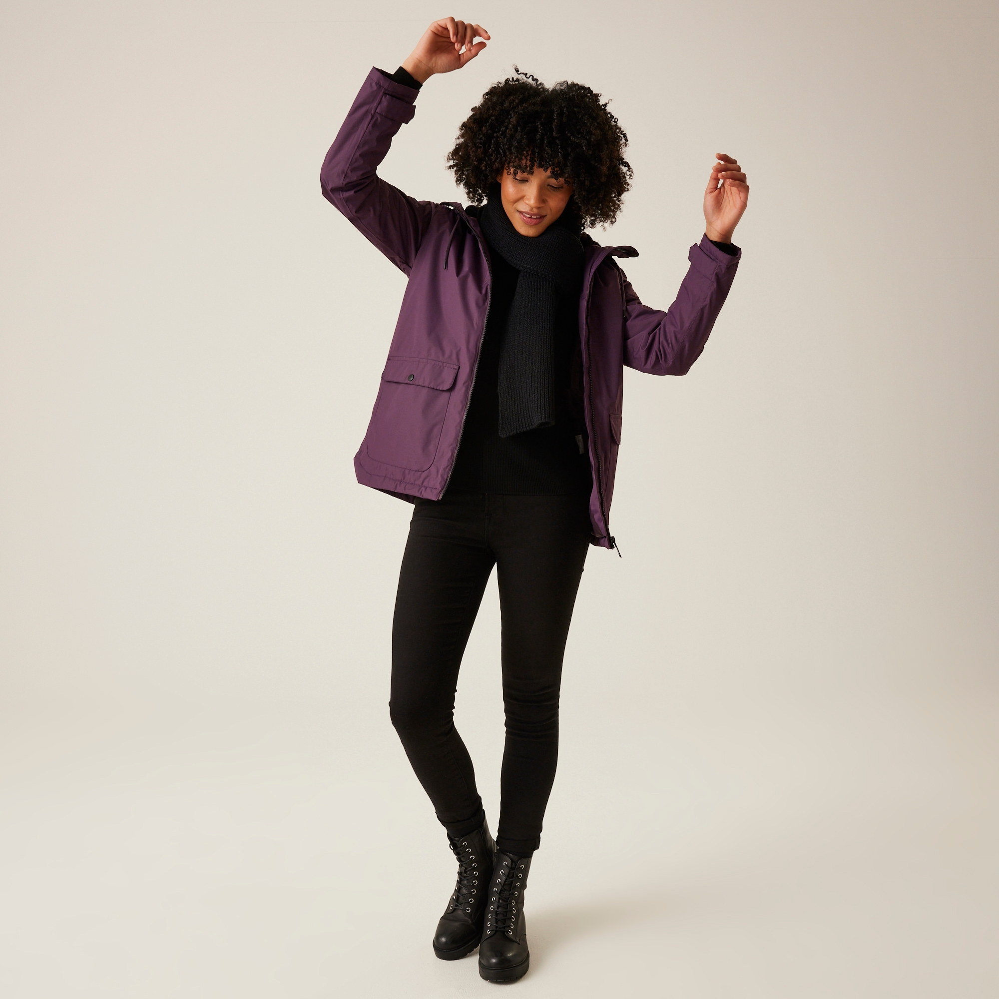Women's Broadia Waterproof Jacket | Deep Plum