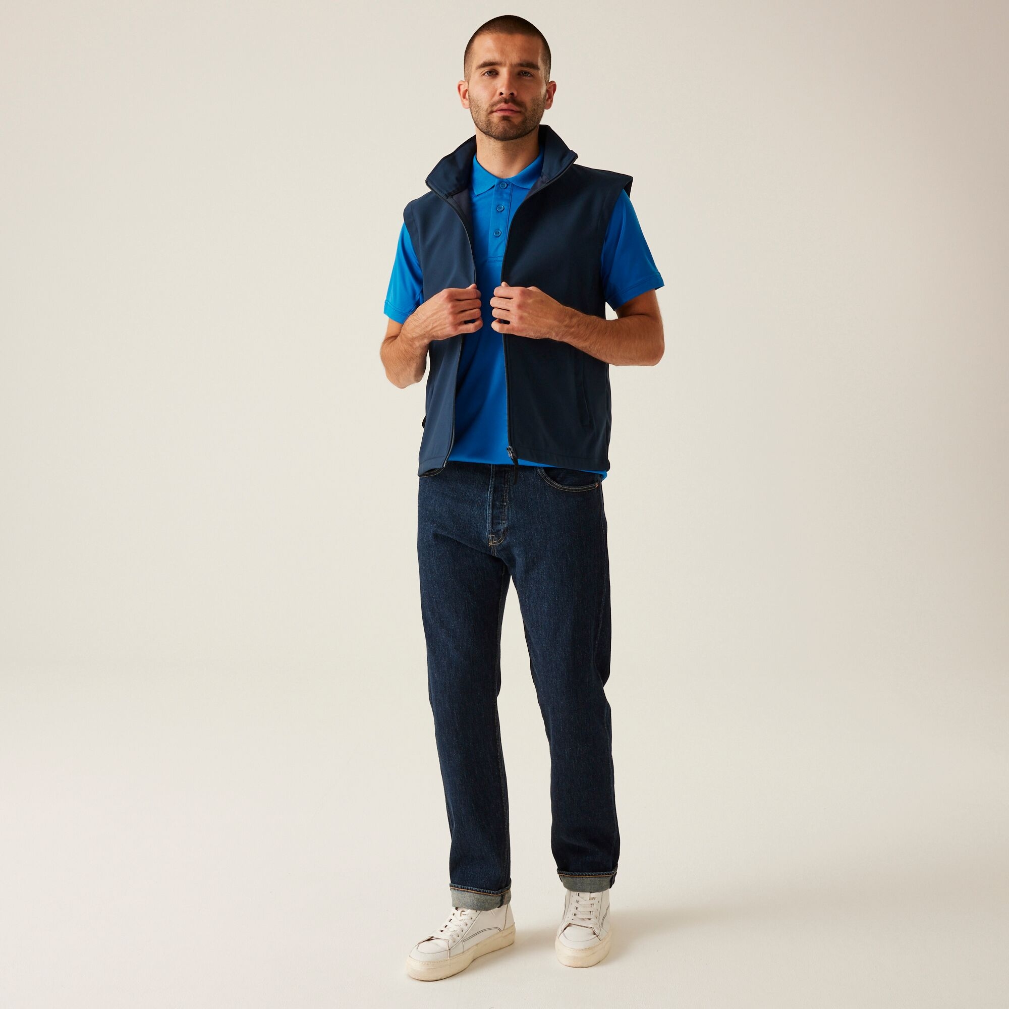 Men's Classic Printable Softshell Bodywarmer | Navy