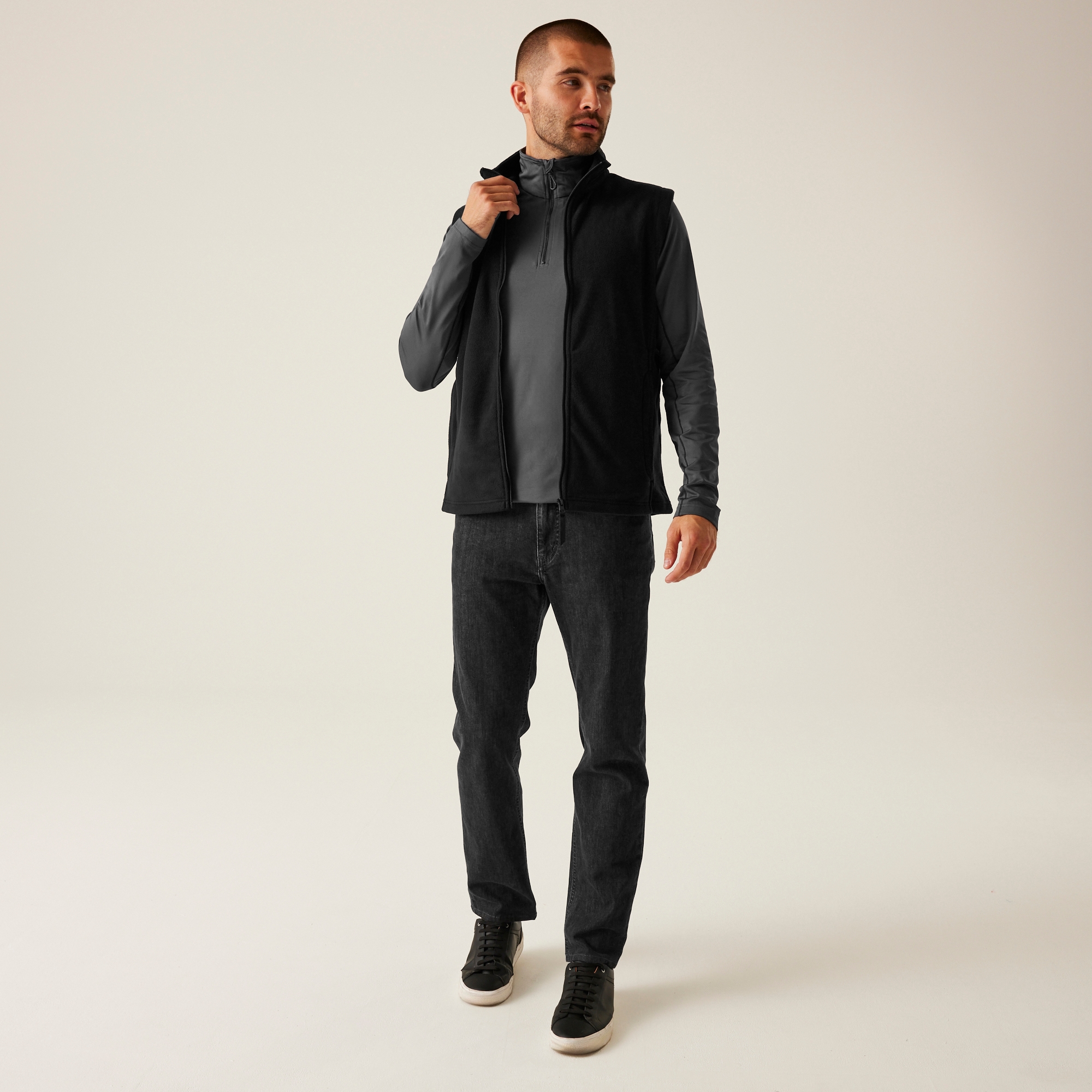 Men's Micro Fleece Bodywarmer | Black