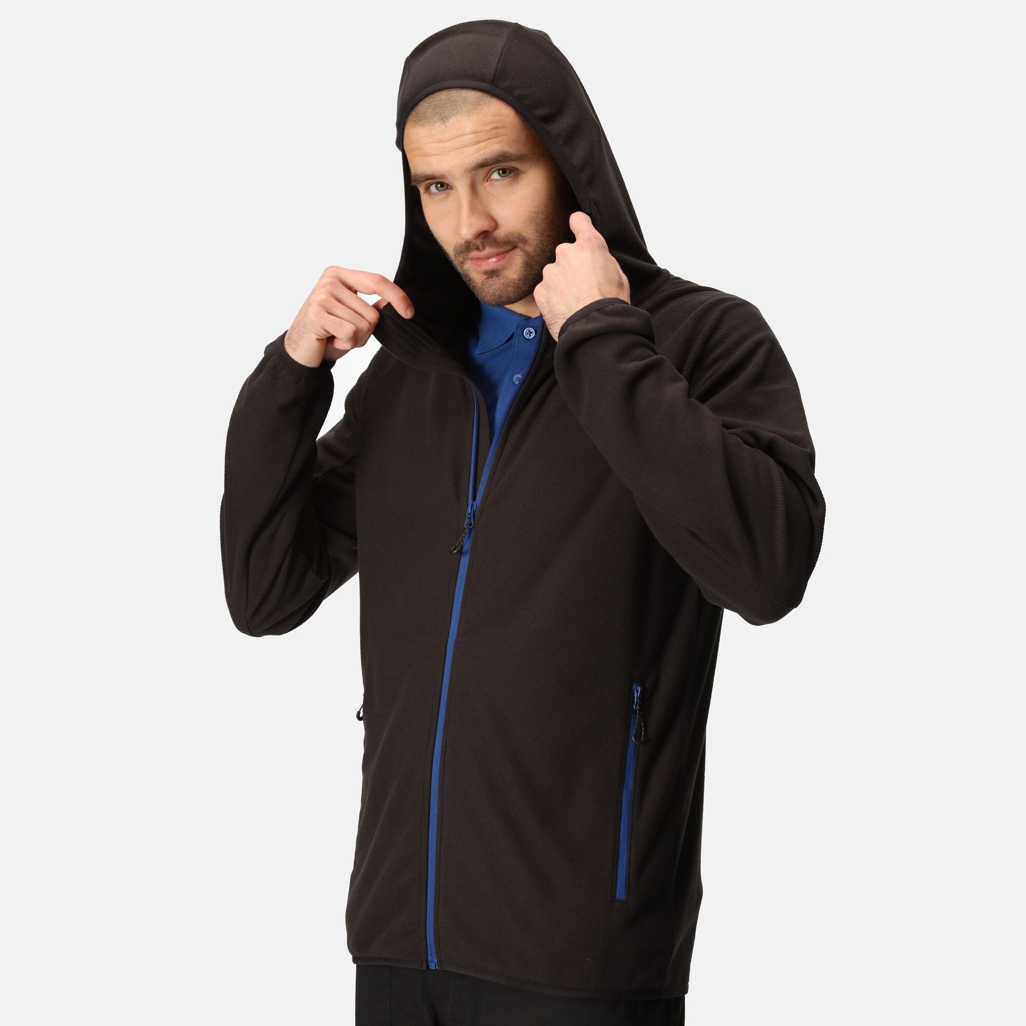 Men's Navigate Full-Zip Fleece | Black New Royal