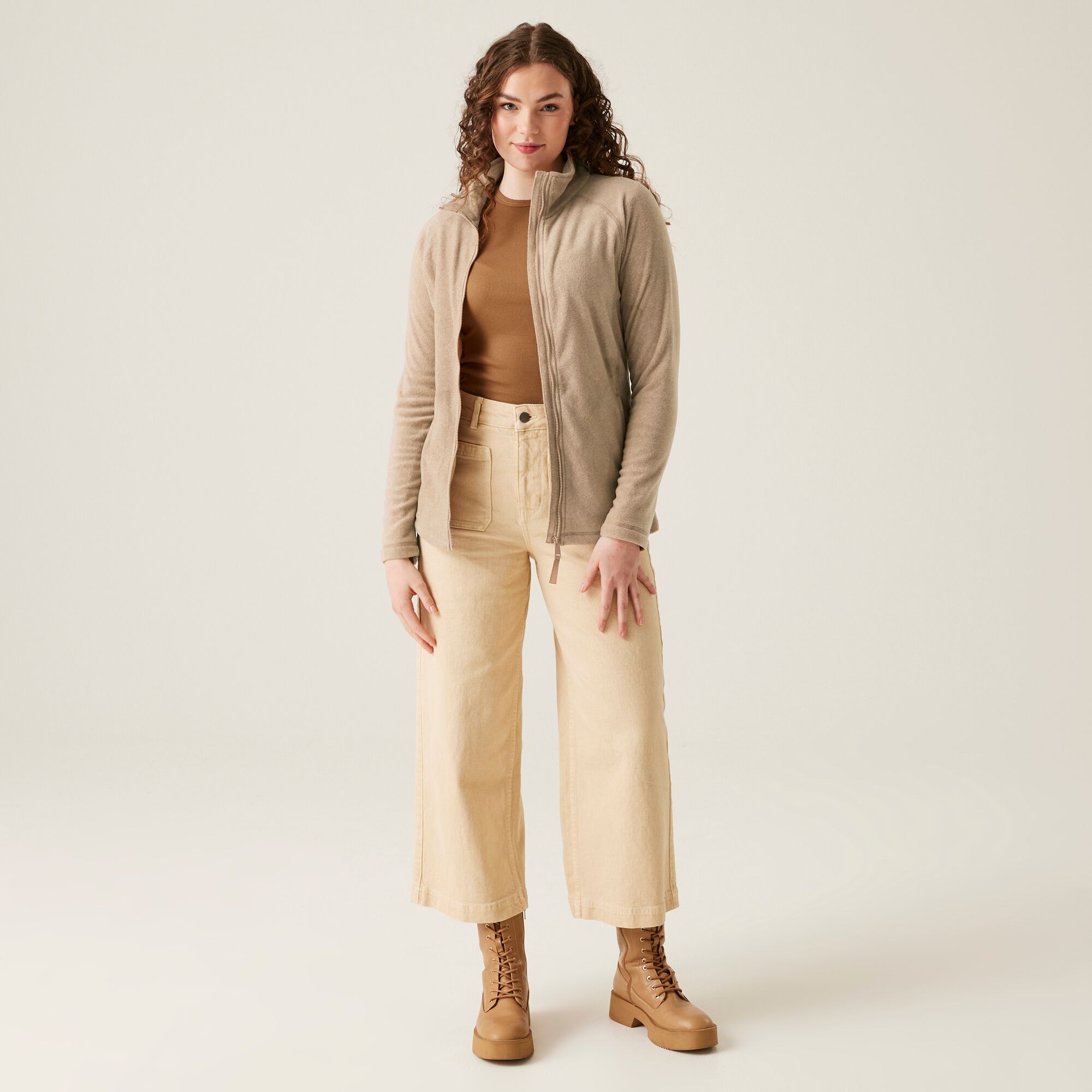 Women's Mayse Full Zip Fleece | Warm Taupe