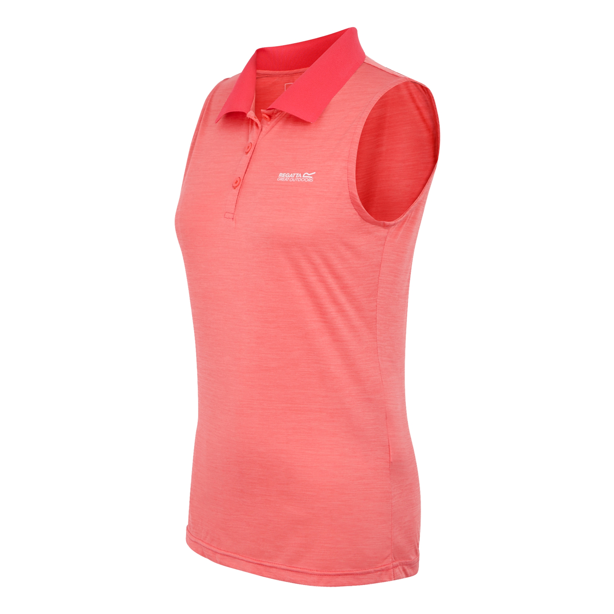 Women's Tima II Polo Vest Top | Peach Bloom