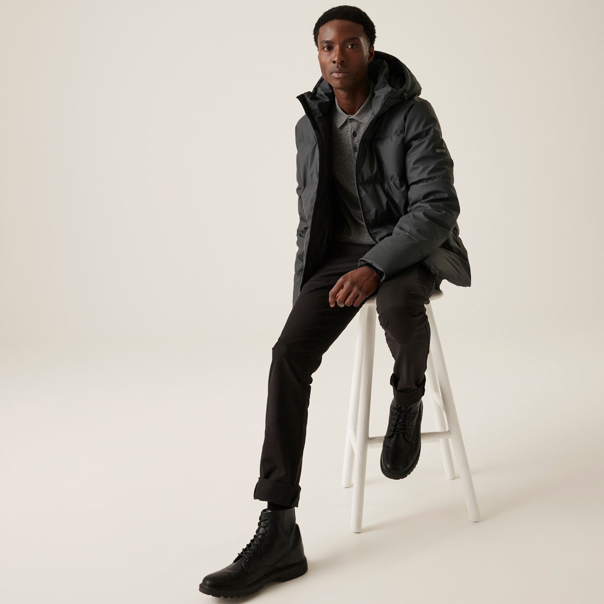 Men's Saltern Padded Jacket | Ash