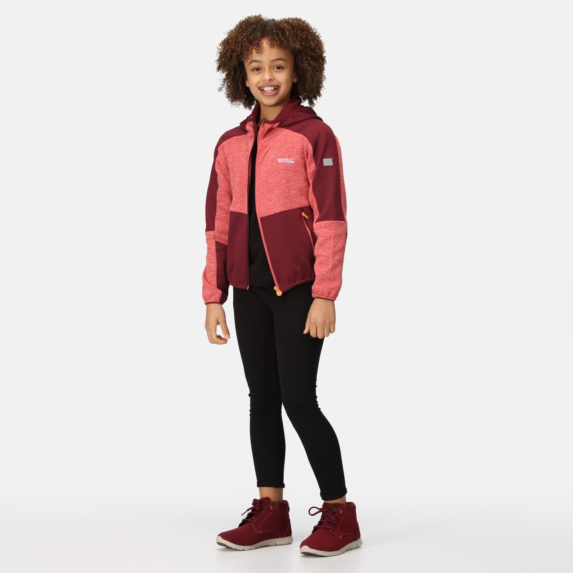 Kids' Dissolver VII Full Zip Fleece | Mineral Red Burngudy