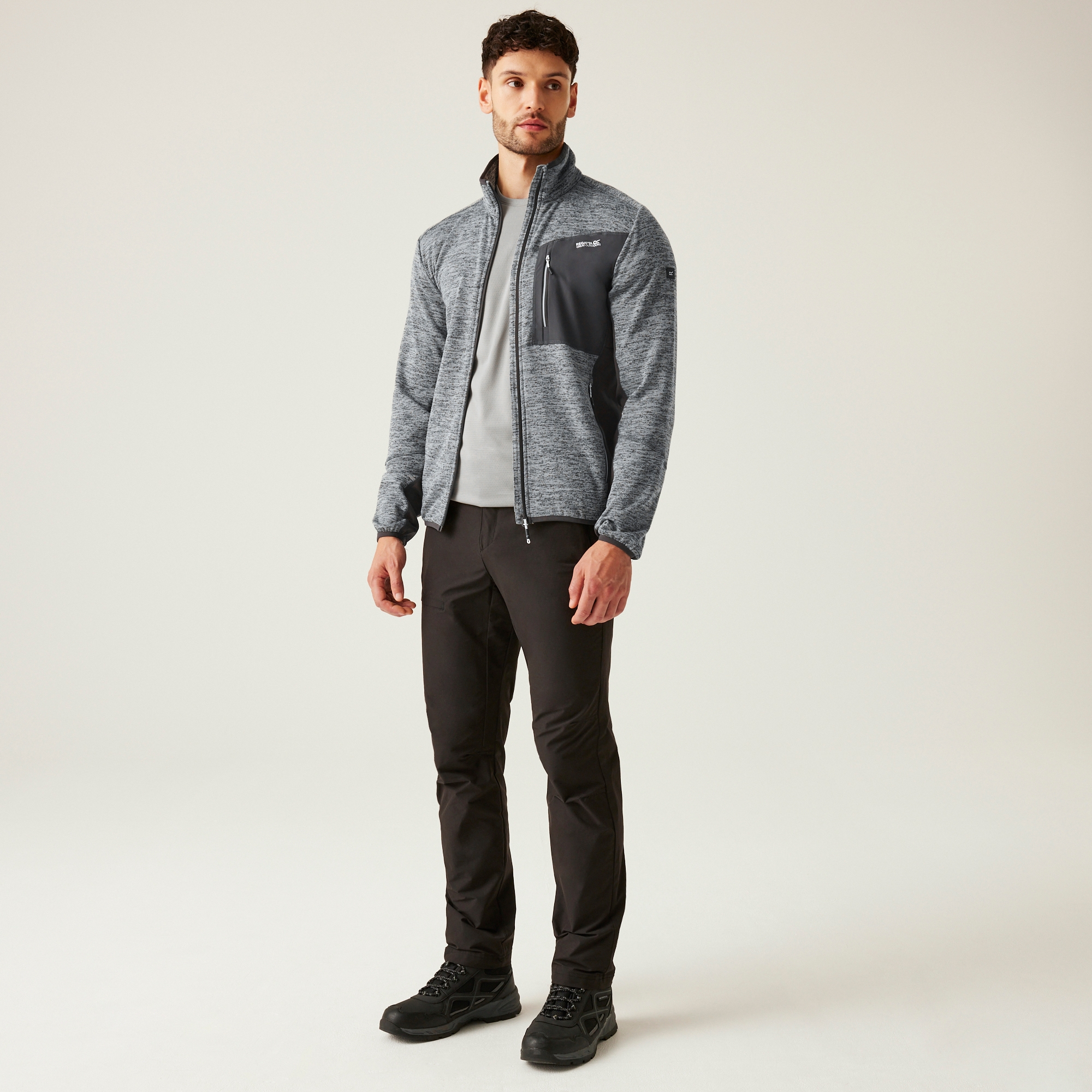 Men's Baslinn Full Zip Fleece | Glacier Marl Ash