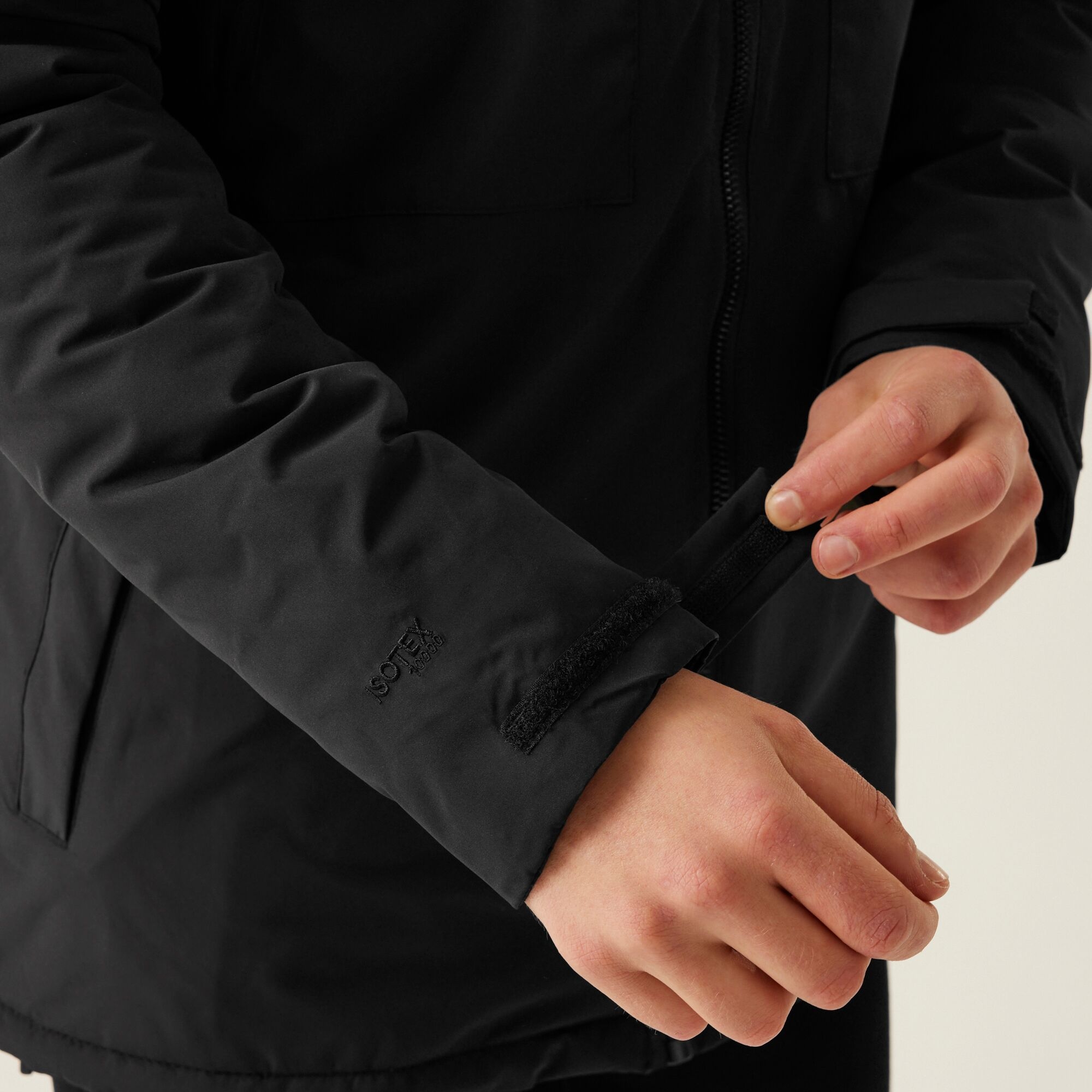 Men's Larrick Waterproof Insulated Jacket | Black Red Ochre