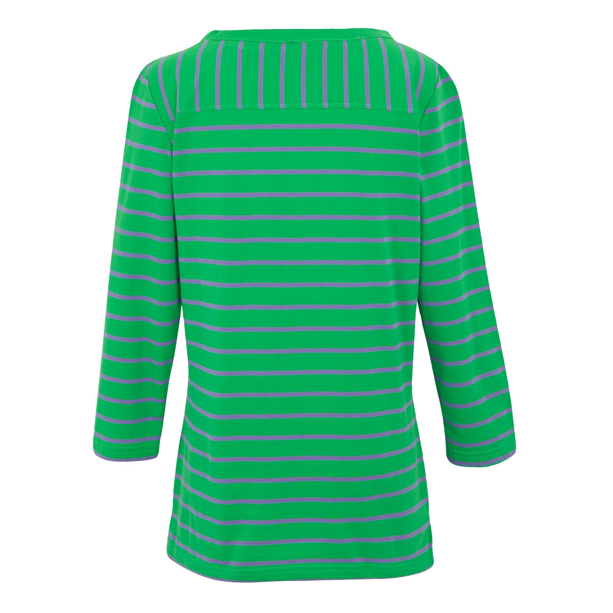 Women's Bayletta II 3/4 Sleeve Top  | Island Green Paisley Purple Stripe