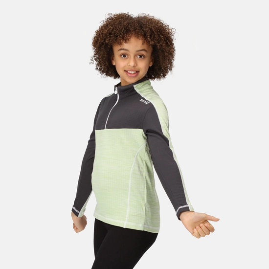 Kids' Hewley Fleece | Apricot Crush Seal Grey