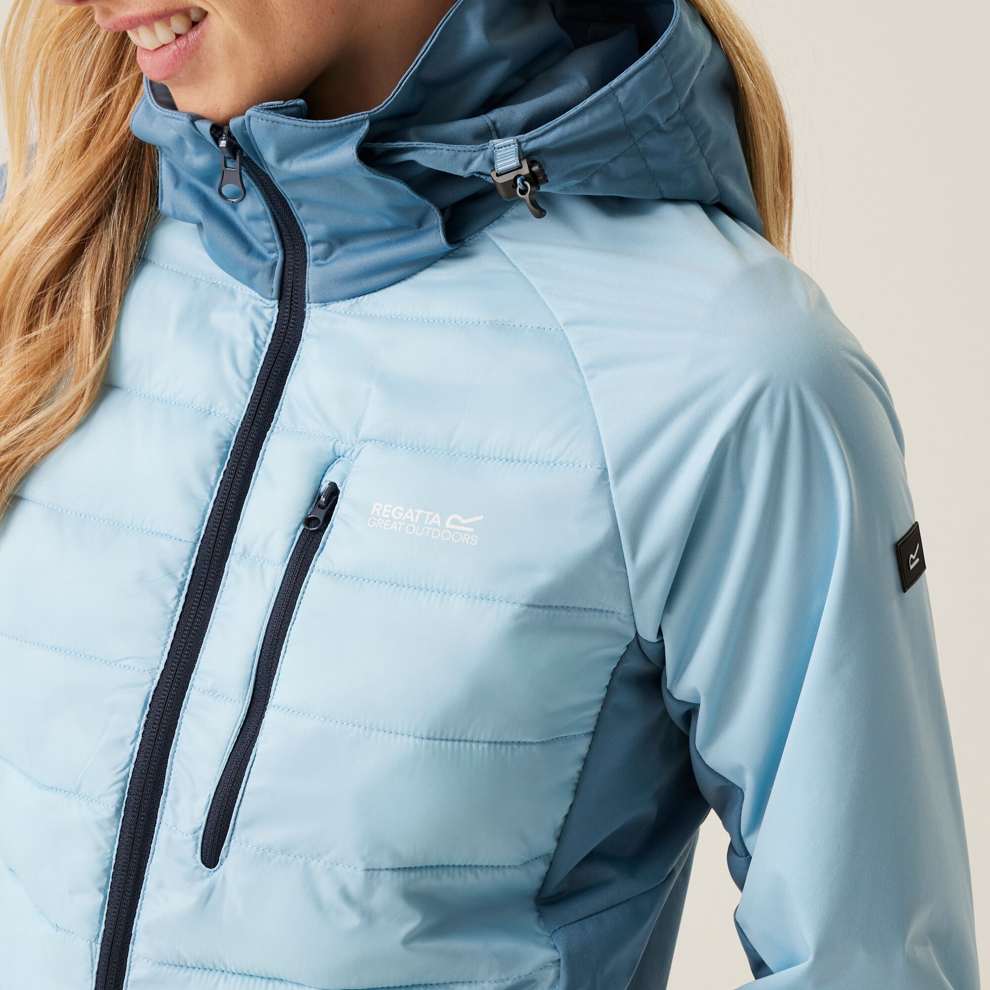 Women's Pro Hybrid Jacket | Clear Sky Coronet Blue