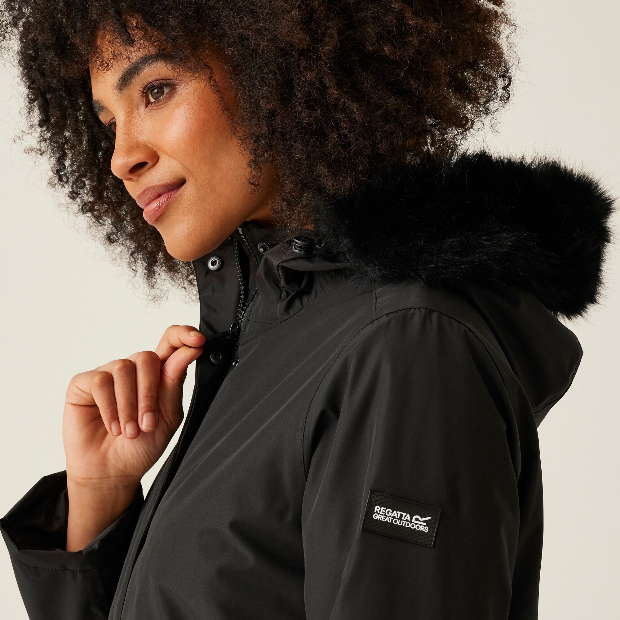 Women's Sabinka II Fur Trim Parka Jacket | Black