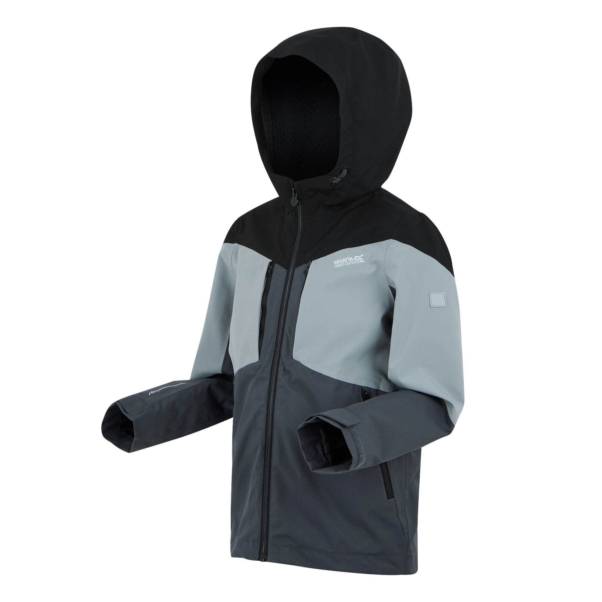 Kids' Highton VI Waterpoof Jacket | Seal Grey Cloudy Grey Black