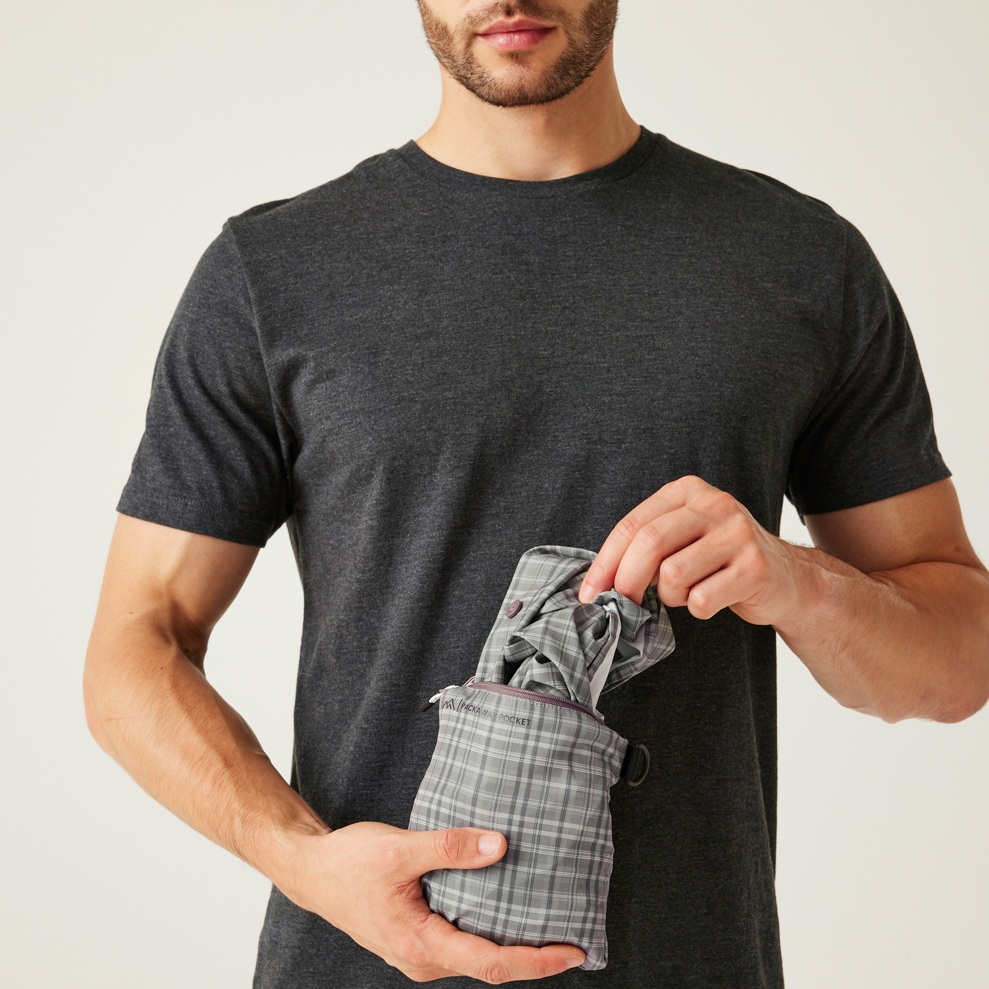 Men's Insect-Repellent Packaway Short Sleeve Shirt | Treetop Check