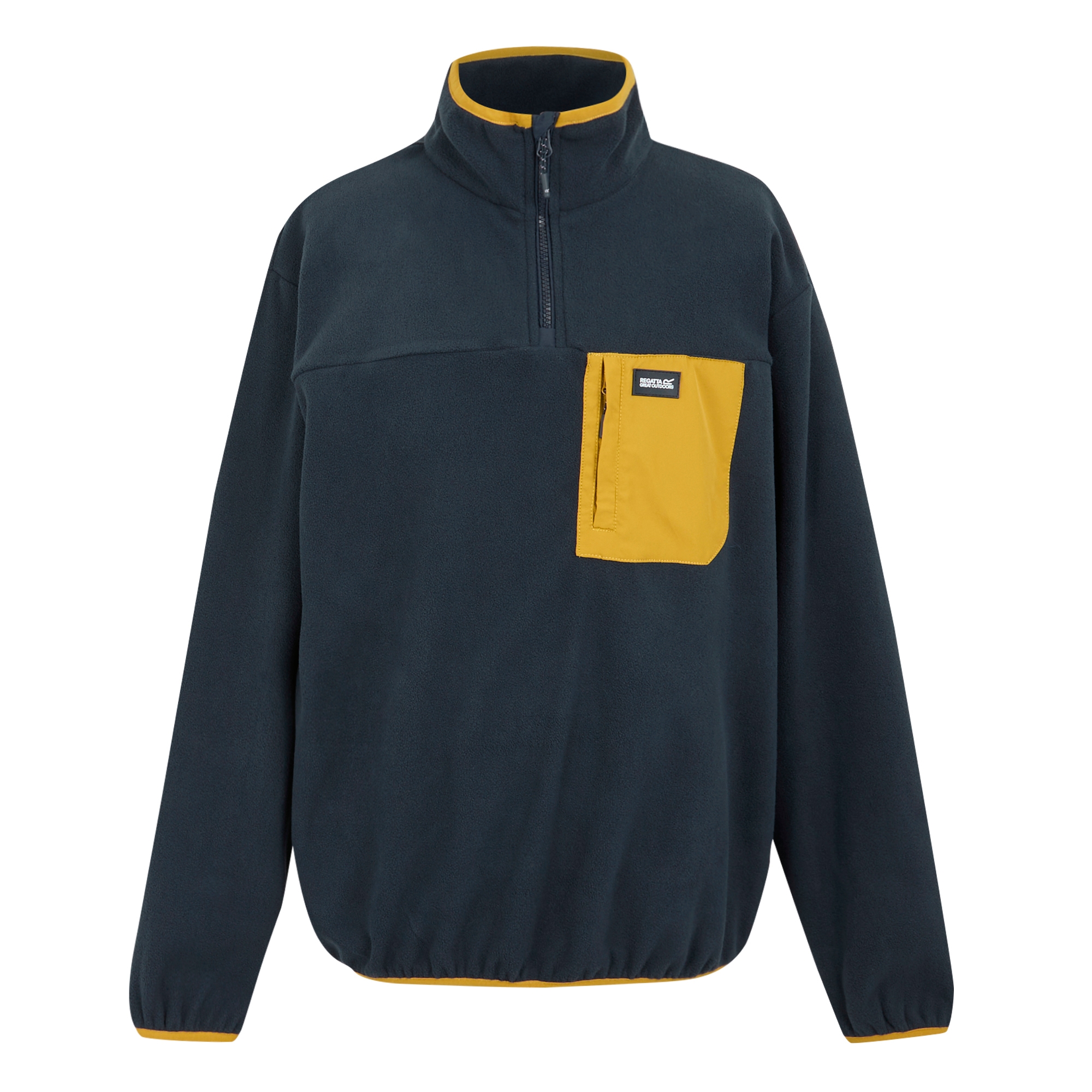Men's Frankie Half Zip Fleece | Navy Mustard