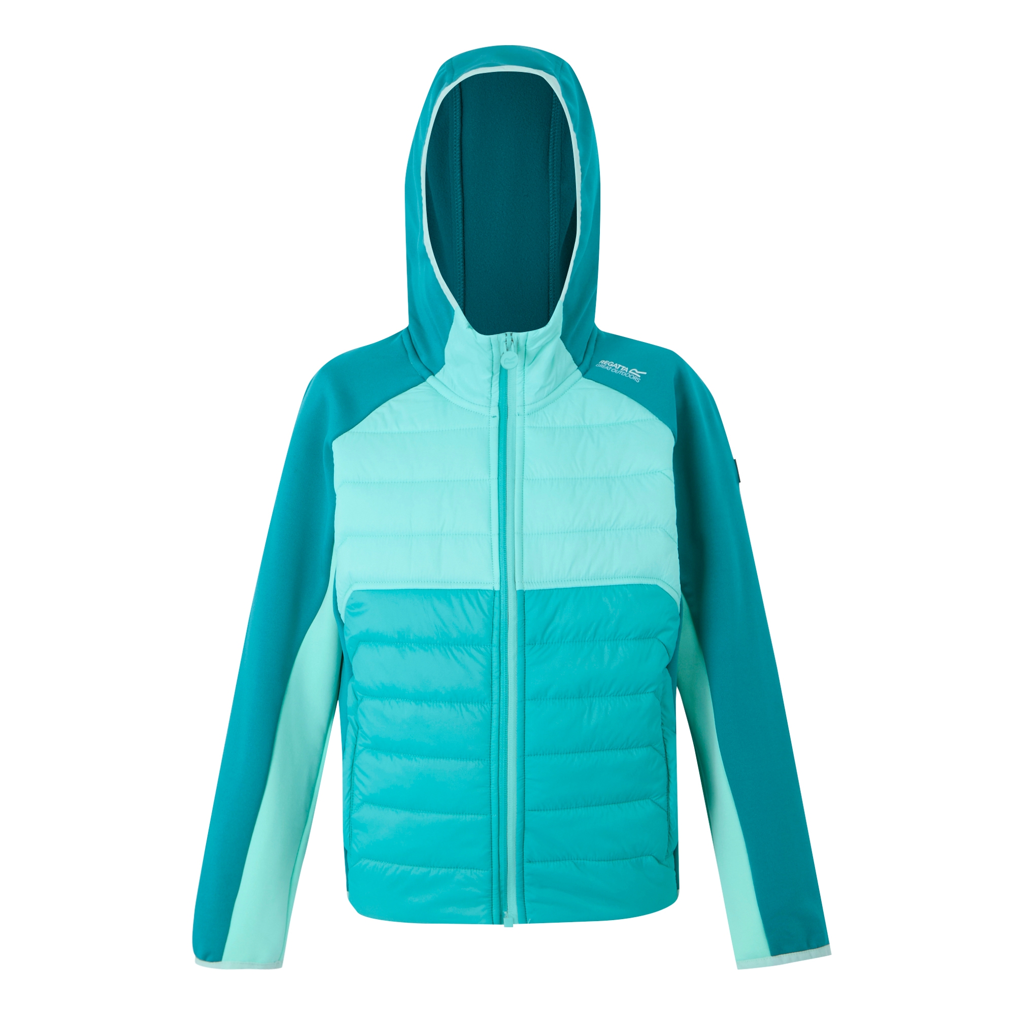 Kids' Kielder IX Hybrid Jacket | Turquoise Aruba Blue Exotic Plume