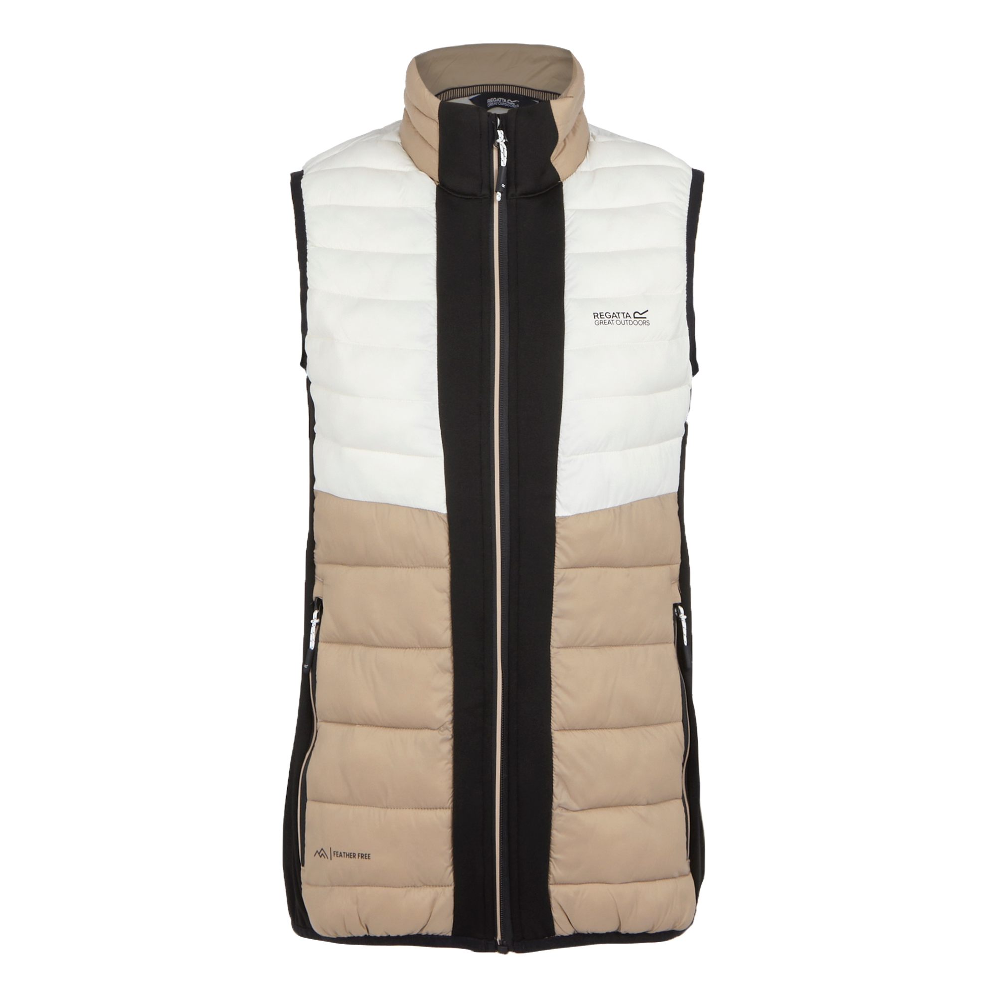 Women's Leedre Hybrid Bodywarmer | Black Warm Taupe