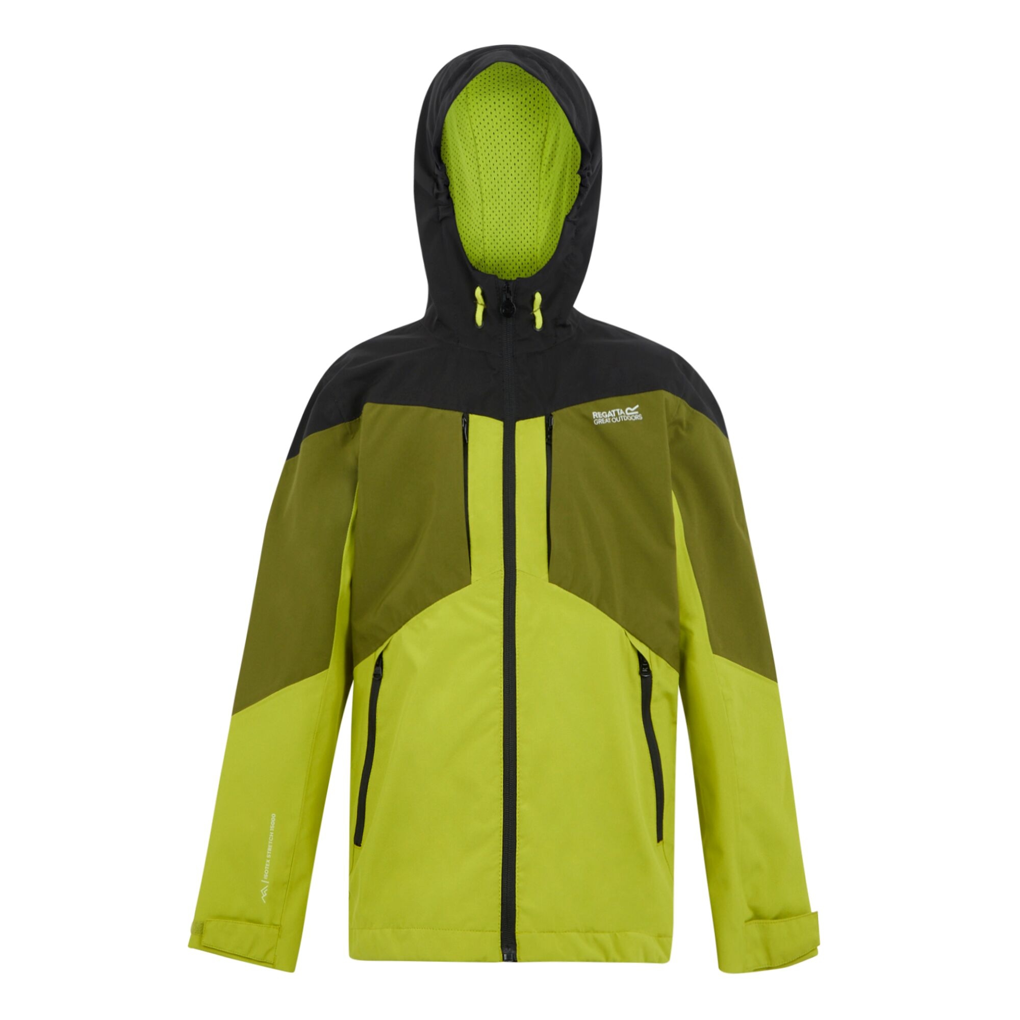 Kids' Highton VI Waterpoof Jacket | Grenoble Green Nephrite Green Black Wild Lime