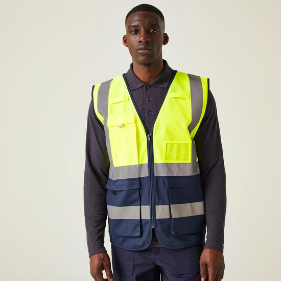 Men's Pro HI-VIS Executive Vest | Yellow