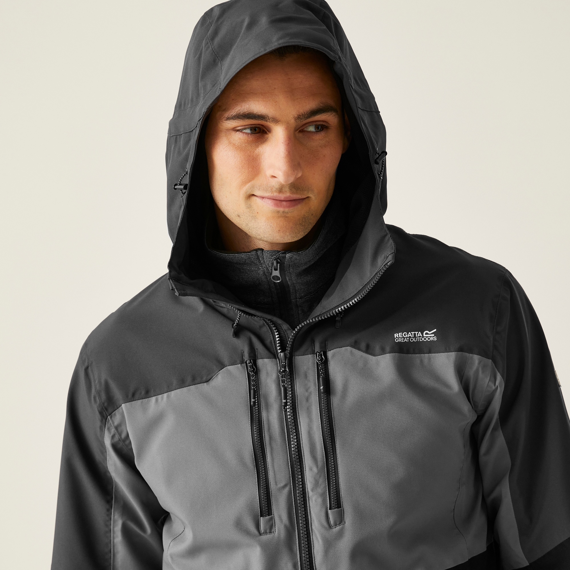 Men's Maland II Waterproof Jacket | Granite Grey Ash Black