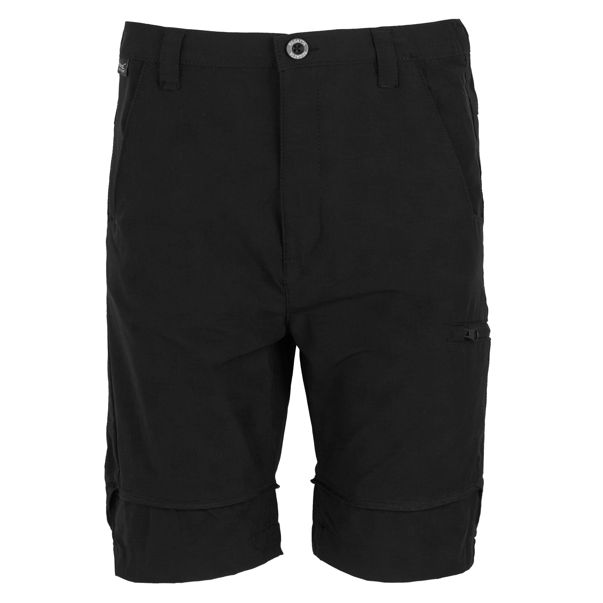 Kids' Highton Stretch Zip Off Walking Trousers | Black
