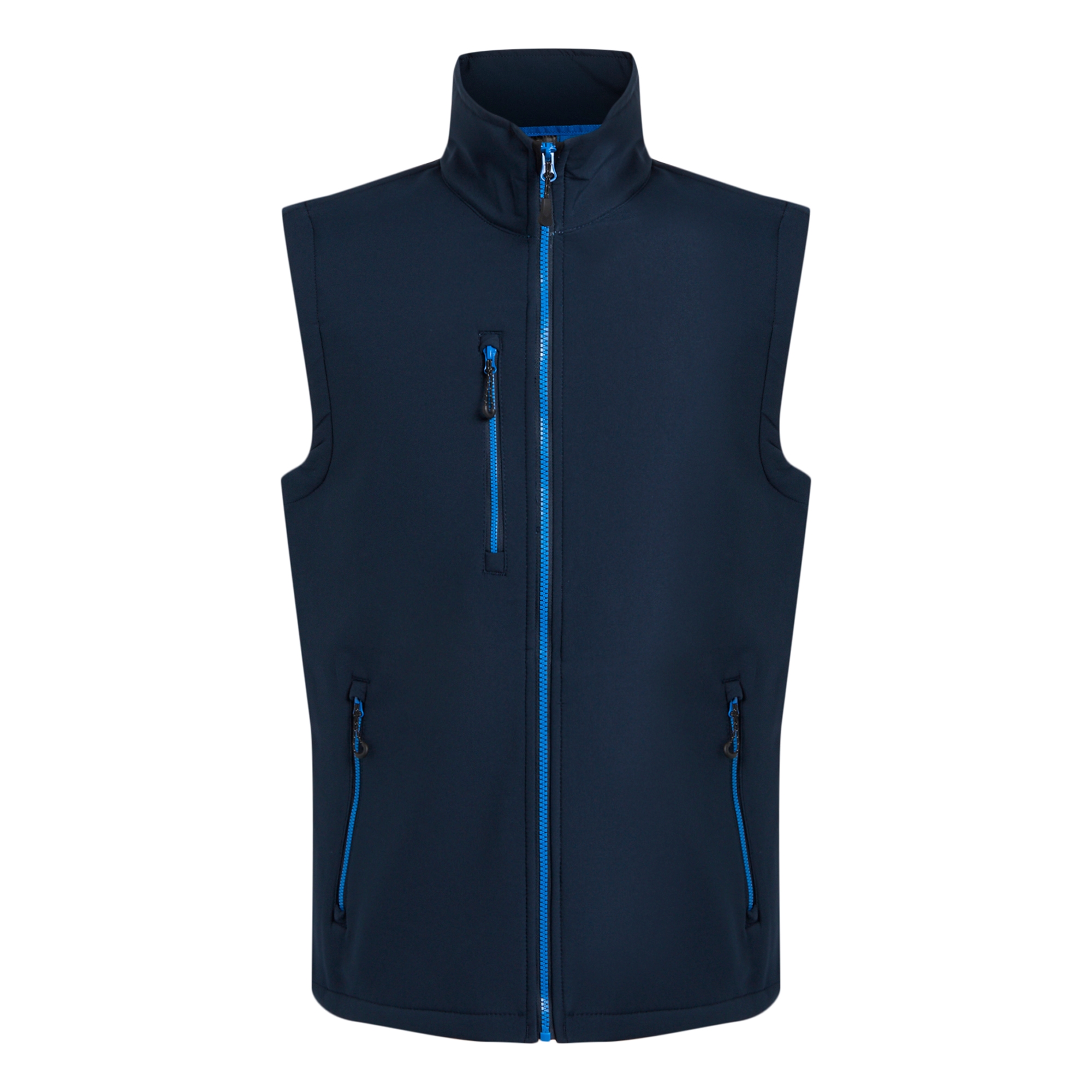 Men's Navigate 2 Layer Softshell Bodywarmer | Navy French Blue